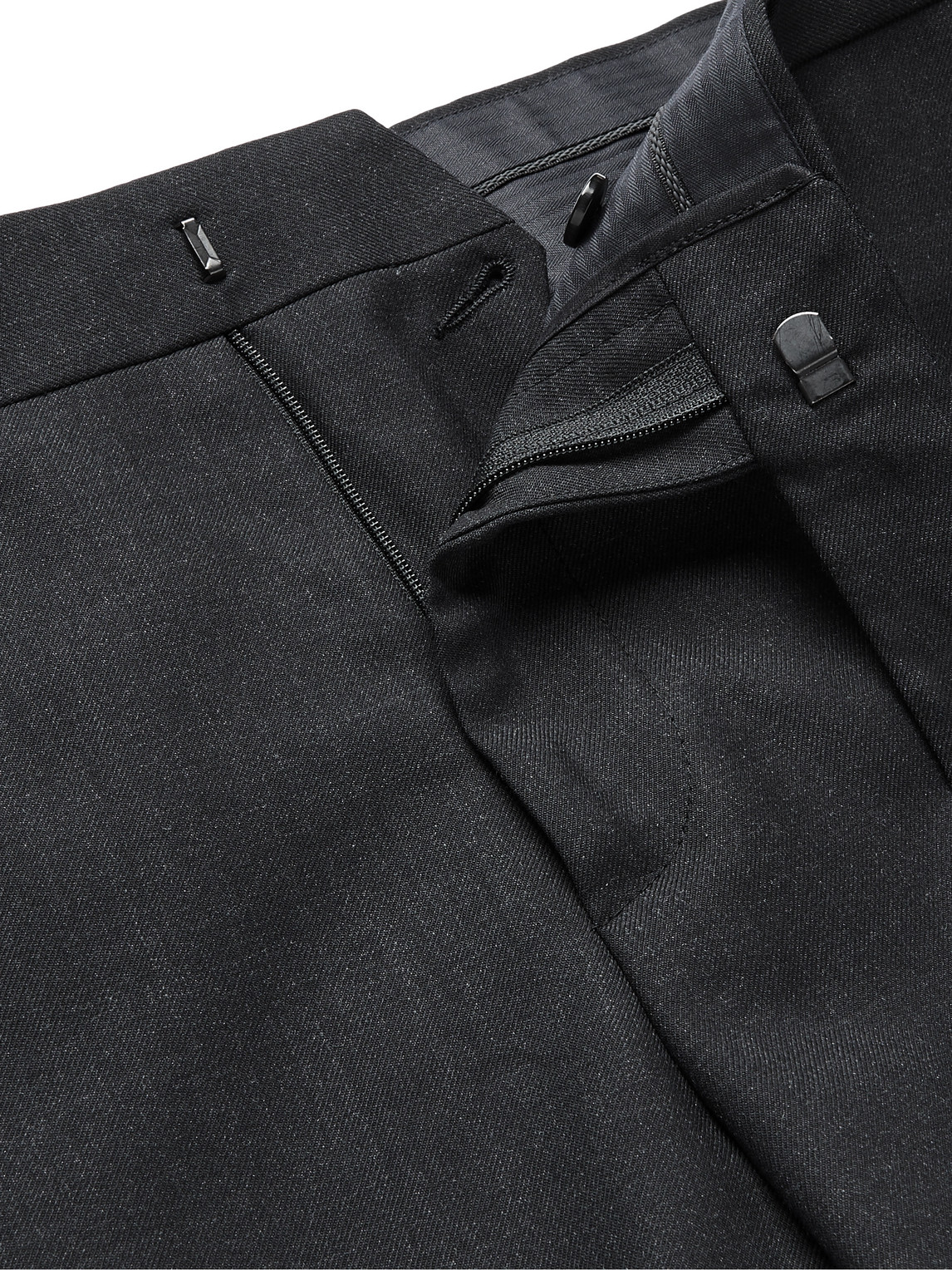 Paul Smith Soho Slim-fit Wool Suit Trousers In Gray