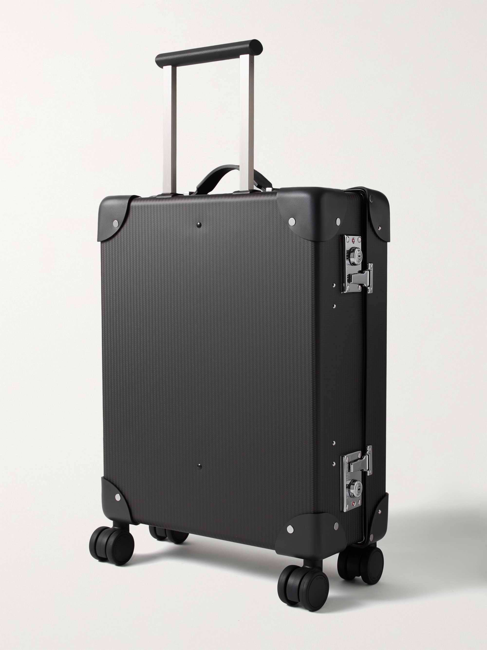 GLOBE-TROTTER + No Time to Die 18" Leather-Trimmed Carbon Fibre Carry-On Suitcase
