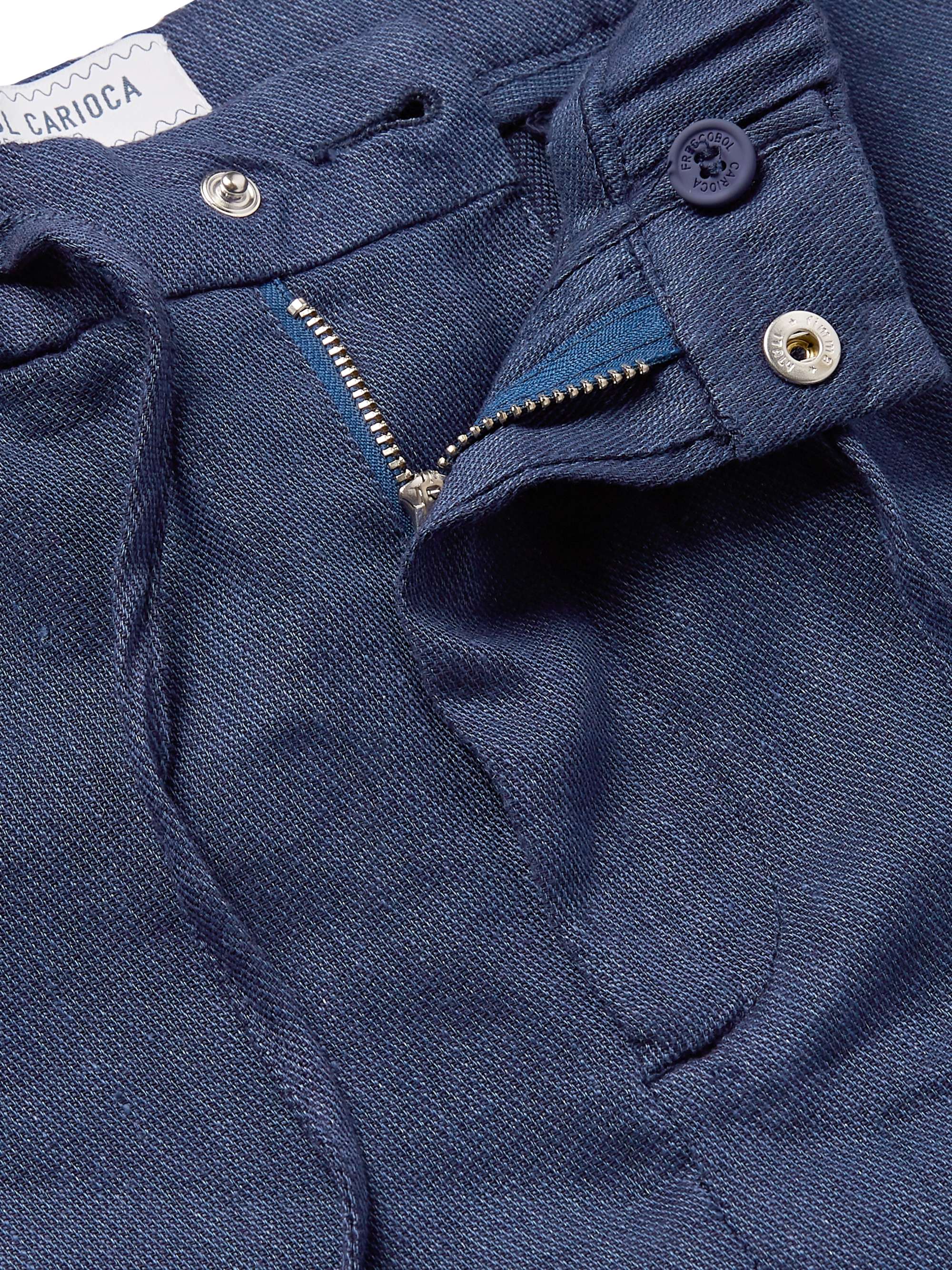 FRESCOBOL CARIOCA Felipe Slim-Fit Linen and Cotton-Blend Drawstring Shorts