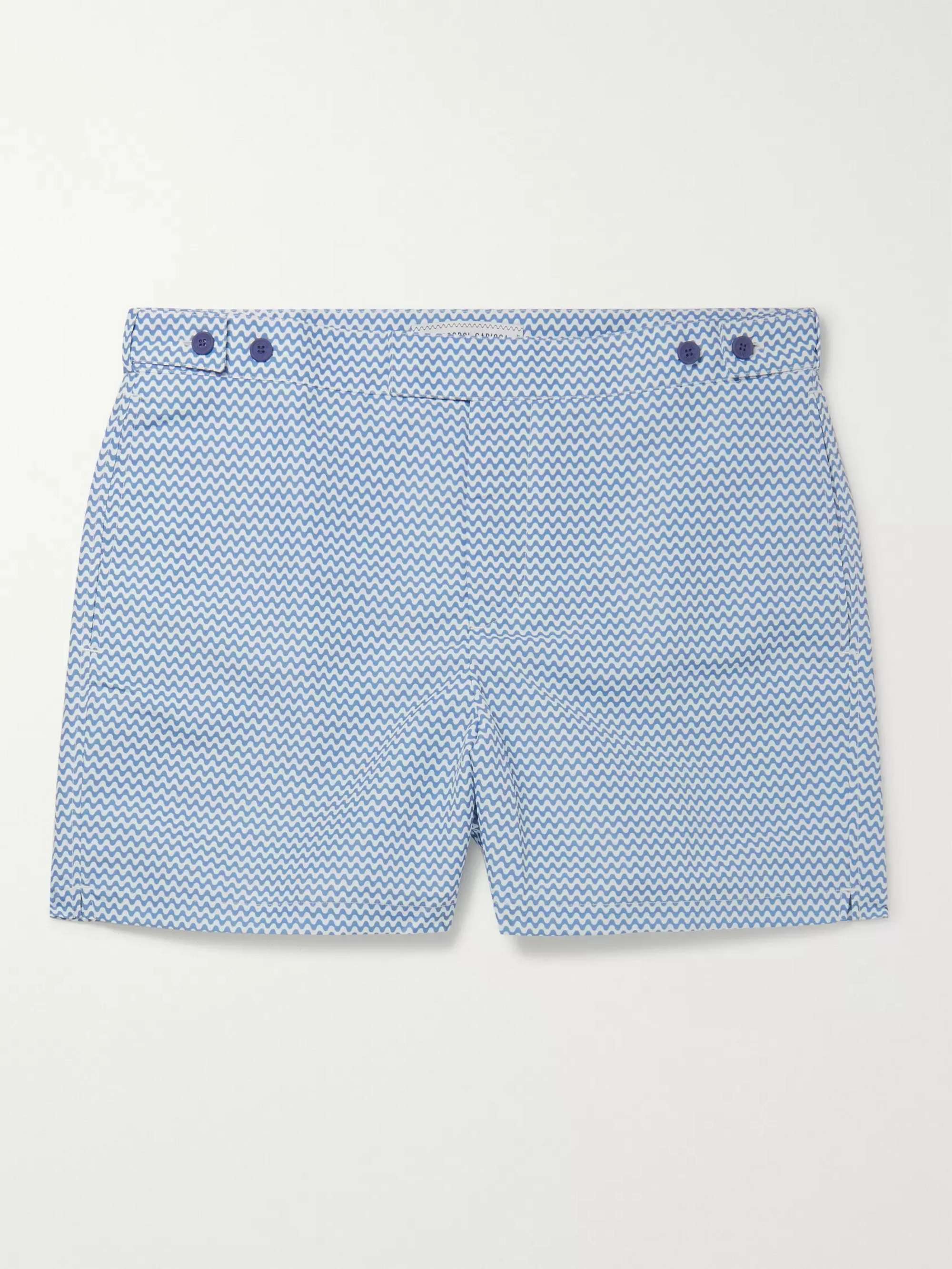 FRESCOBOL CARIOCA Straight-Leg Short-Length Printed Swim Shorts