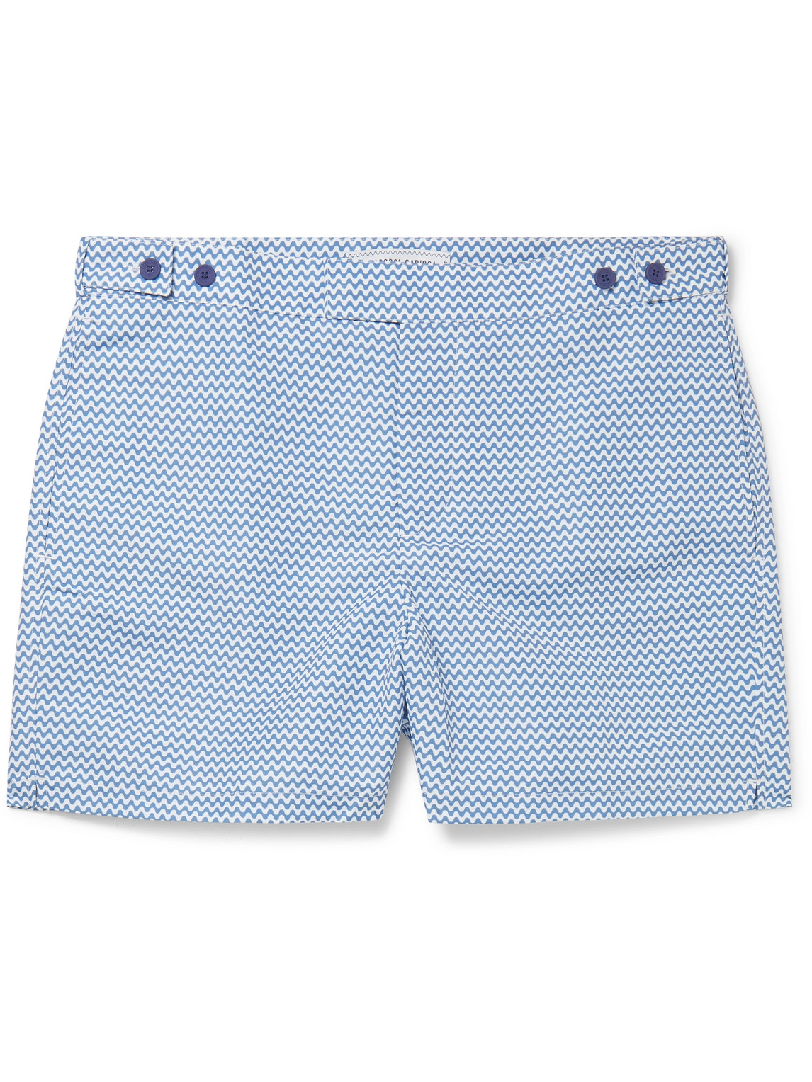 Frescobol Carioca - Copacabana Mid-Length Printed Swim Shorts - Men - Blue - UK/US 38