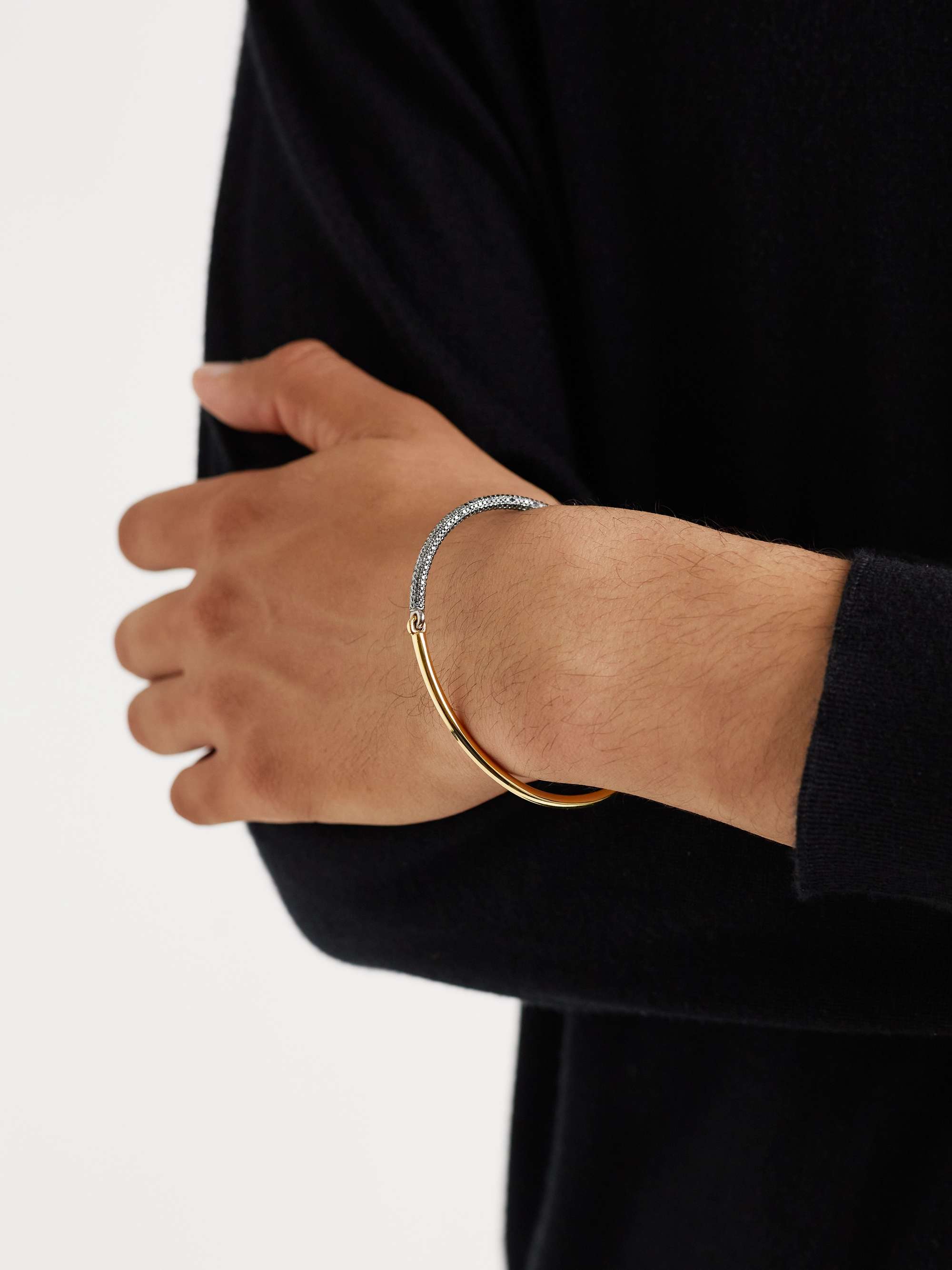 MAOR The Equinox White and Yellow Gold Diamond Bracelet