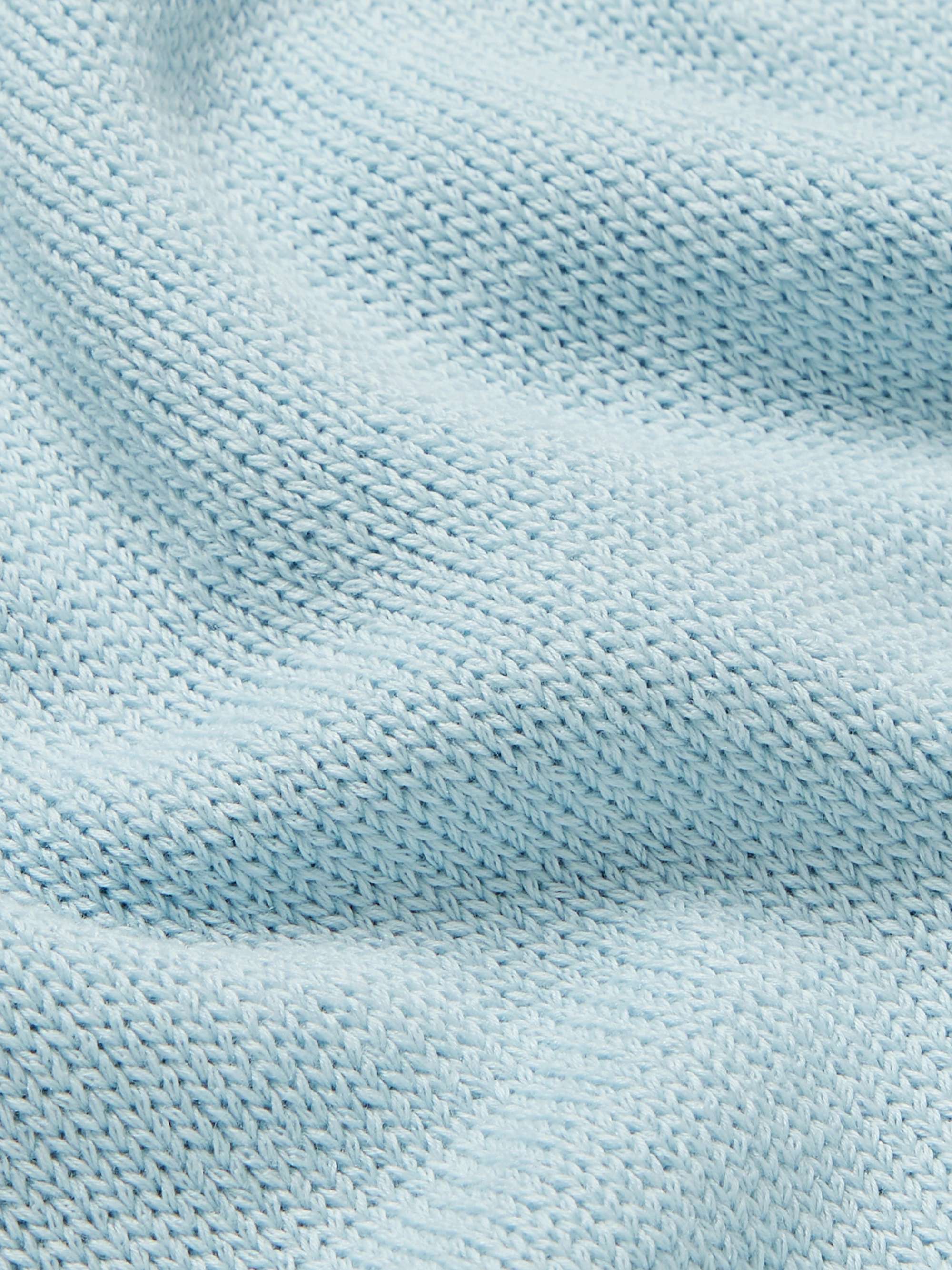 Light blue Cotton and Silk-Blend Sweater | LORO PIANA | MR PORTER