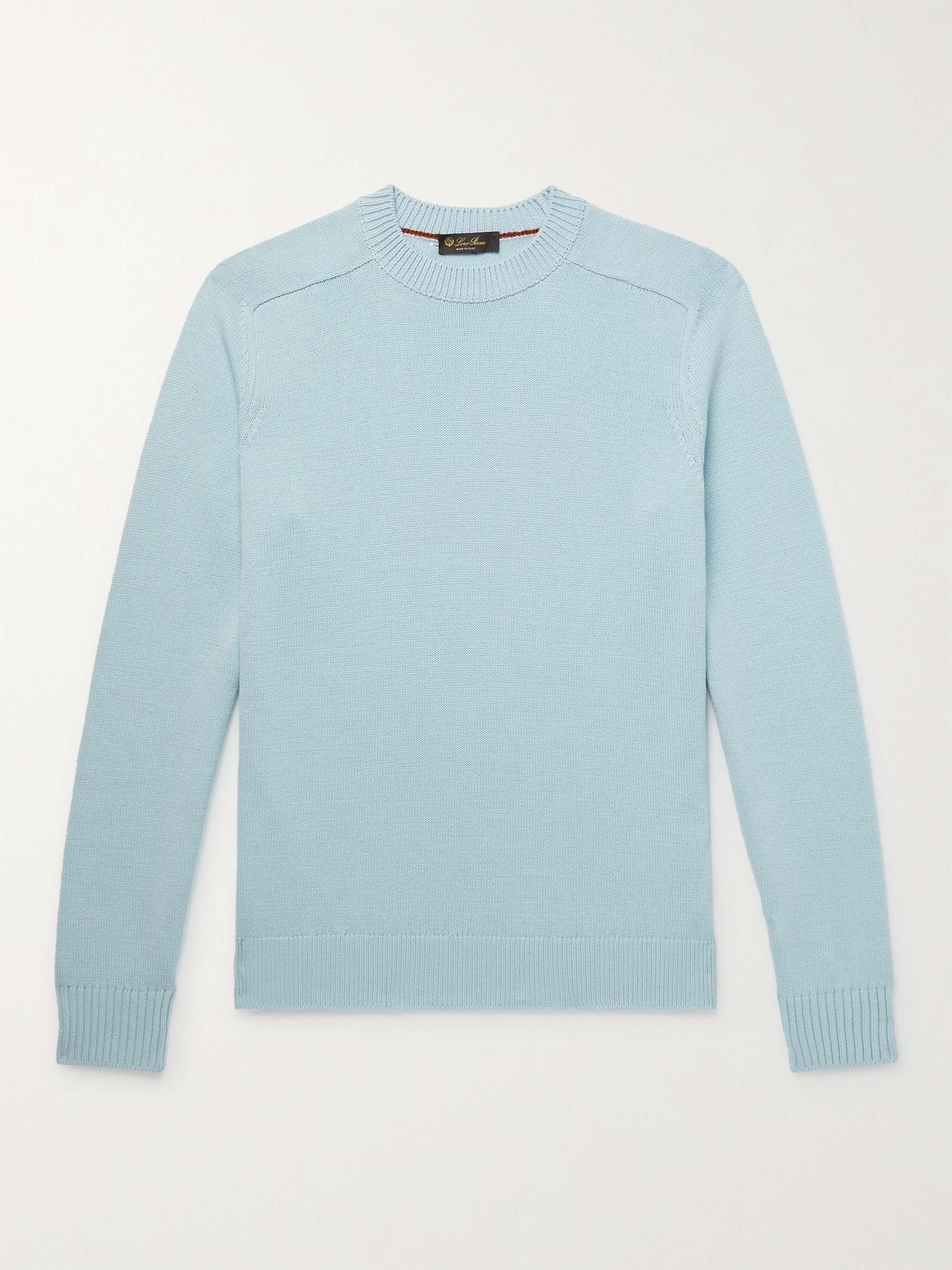 LORO PIANA Cotton and Silk-Blend Sweater