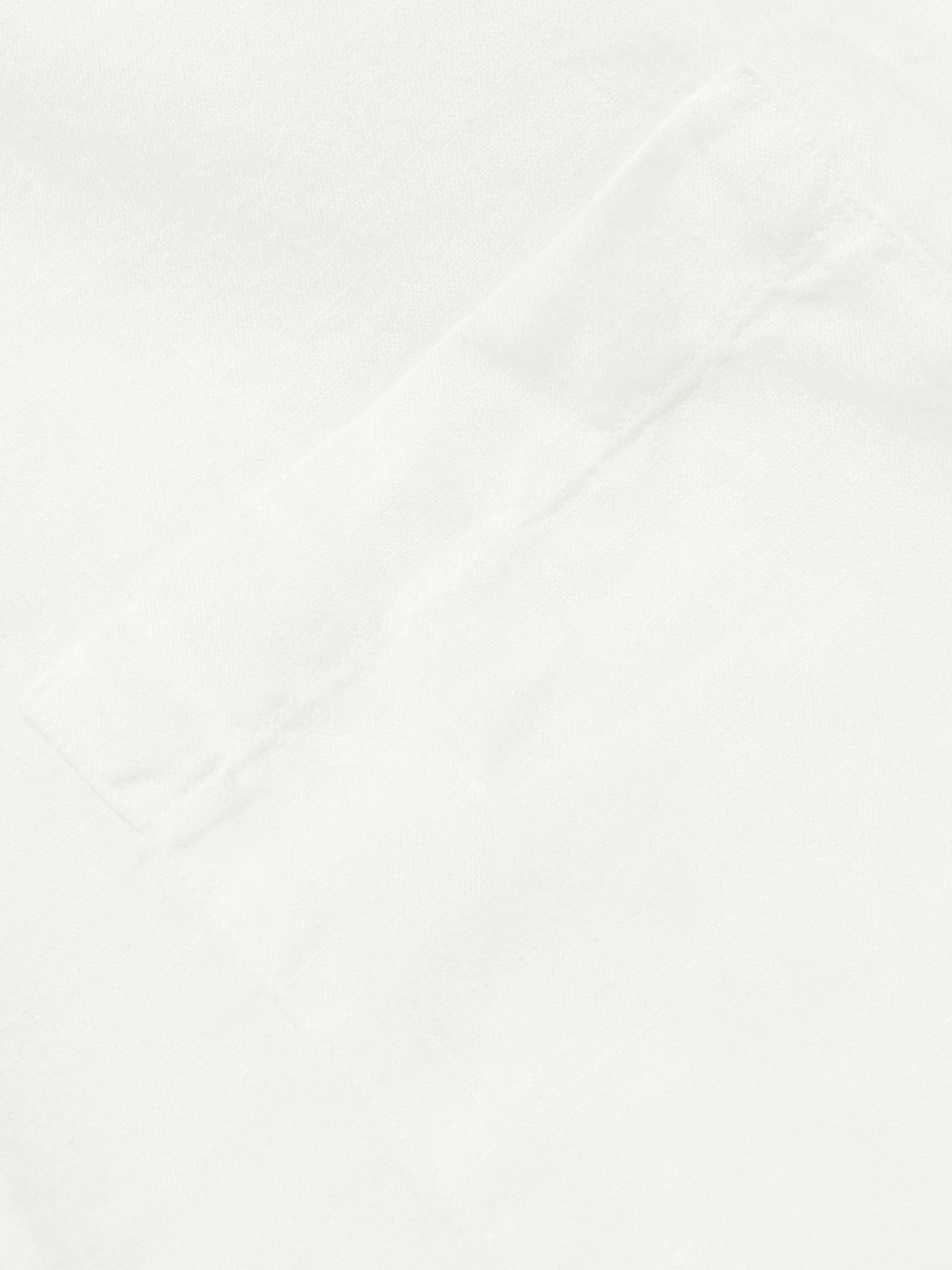 LORO PIANA Andre Linen Half-Placket Shirt