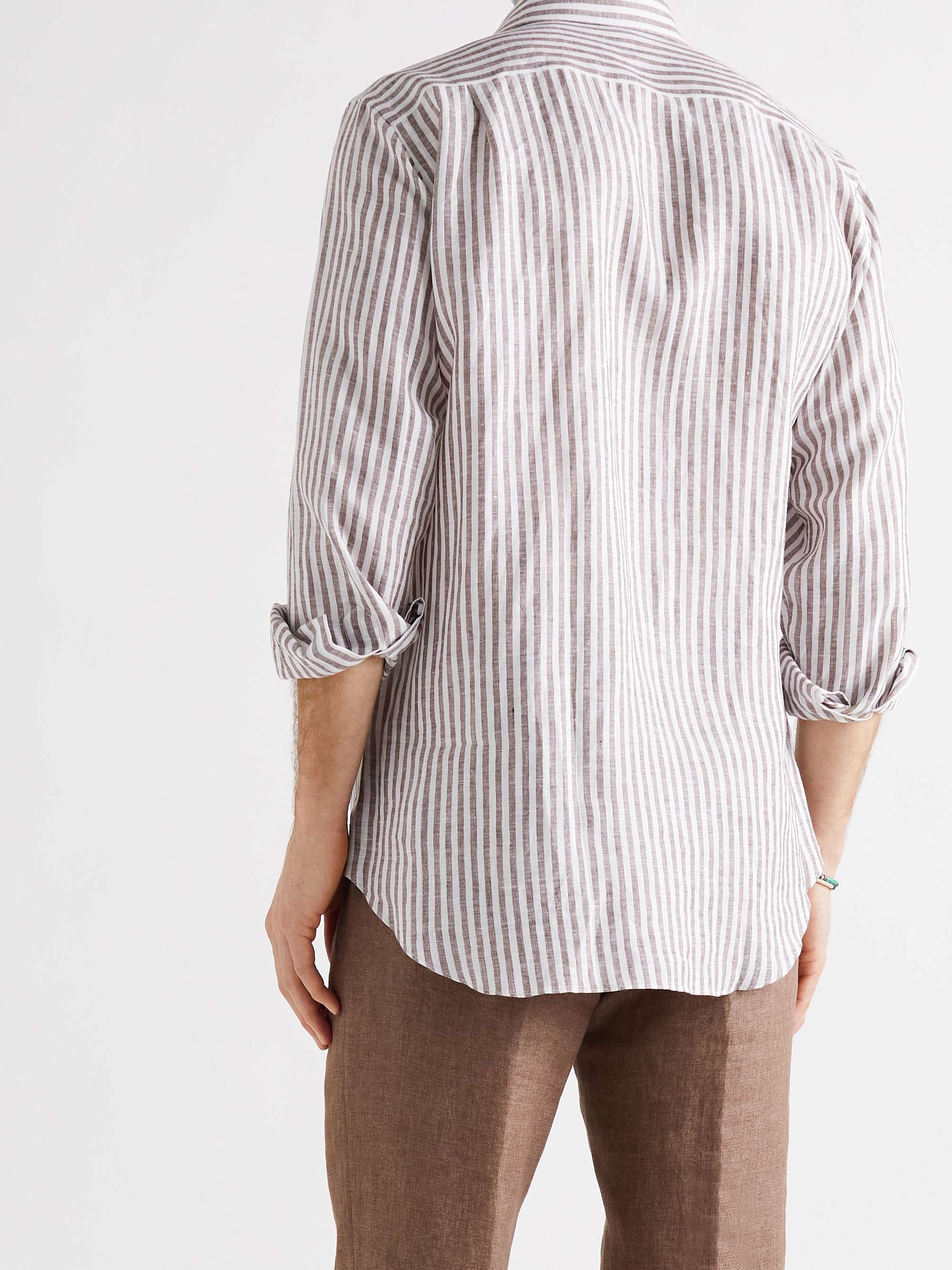 LORO PIANA Striped Linen Shirt
