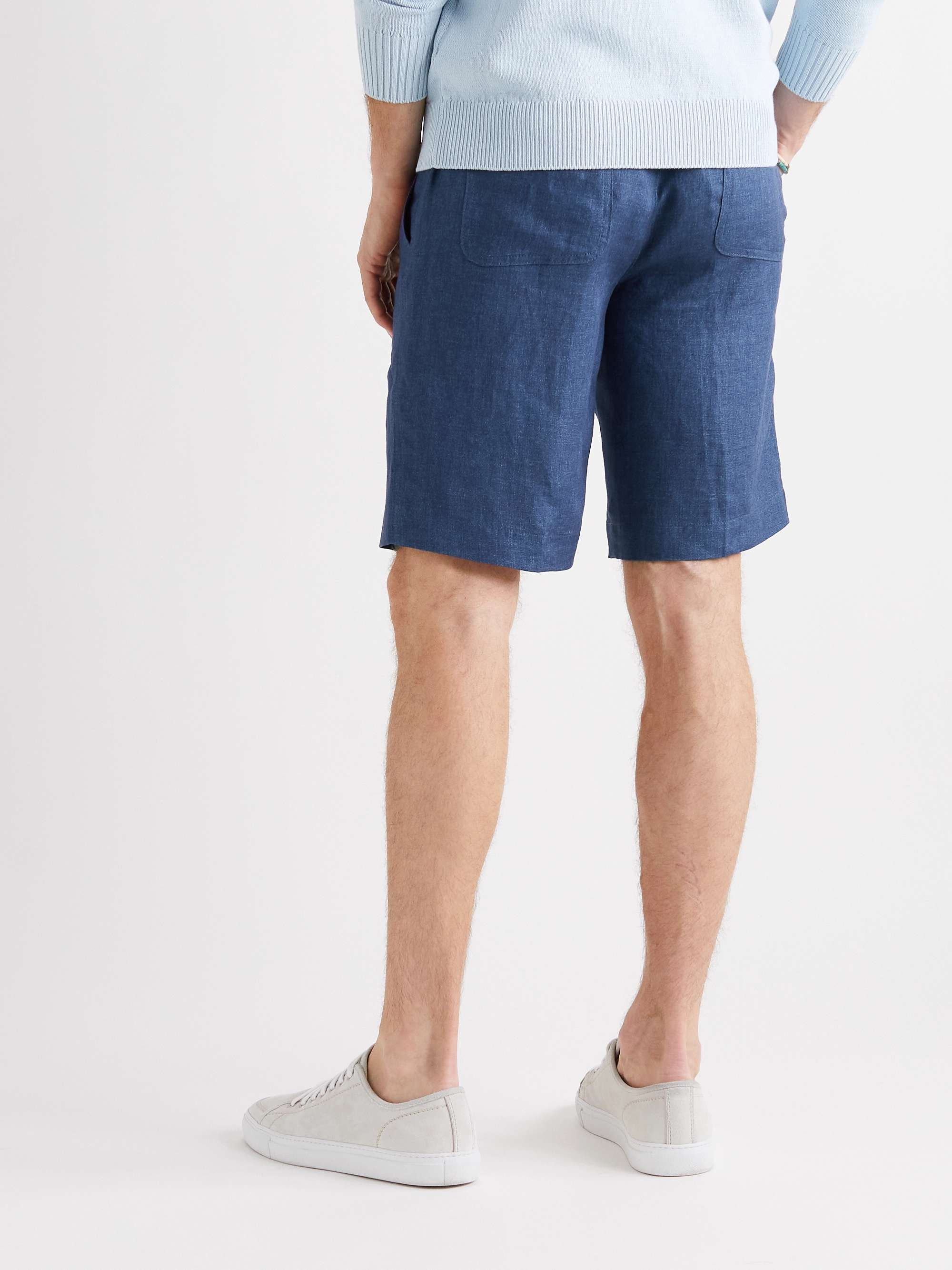 LORO PIANA Slim-Fit Linen Drawstring Bermuda Shorts