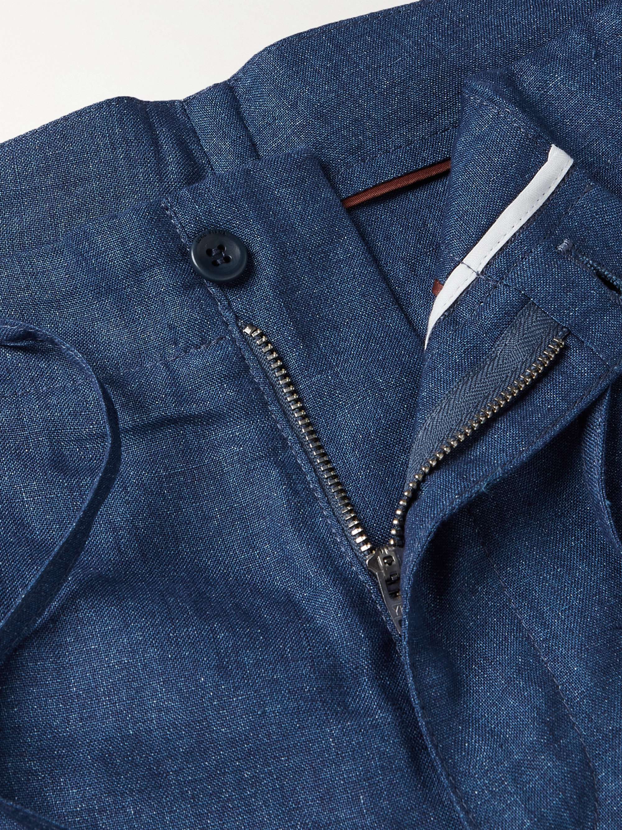 LORO PIANA Slim-Fit Linen Drawstring Bermuda Shorts