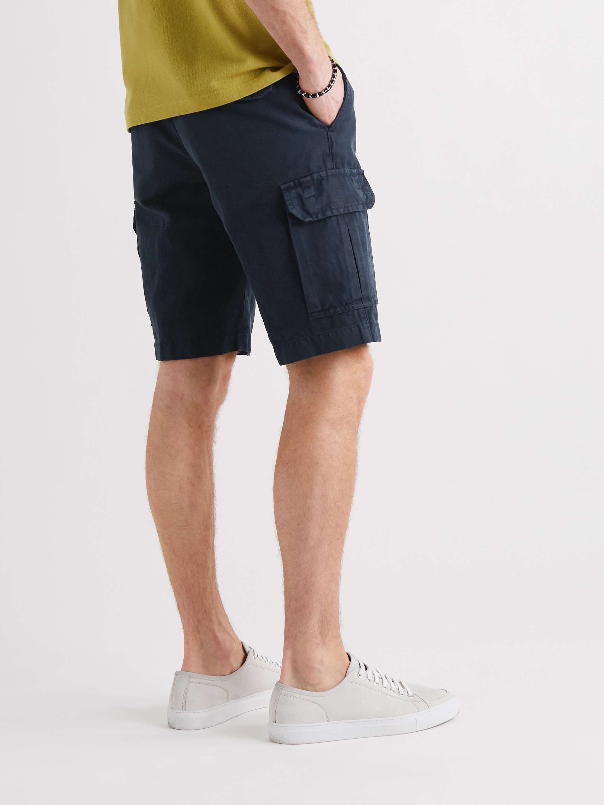 LORO PIANA Linen Bermuda Shorts
