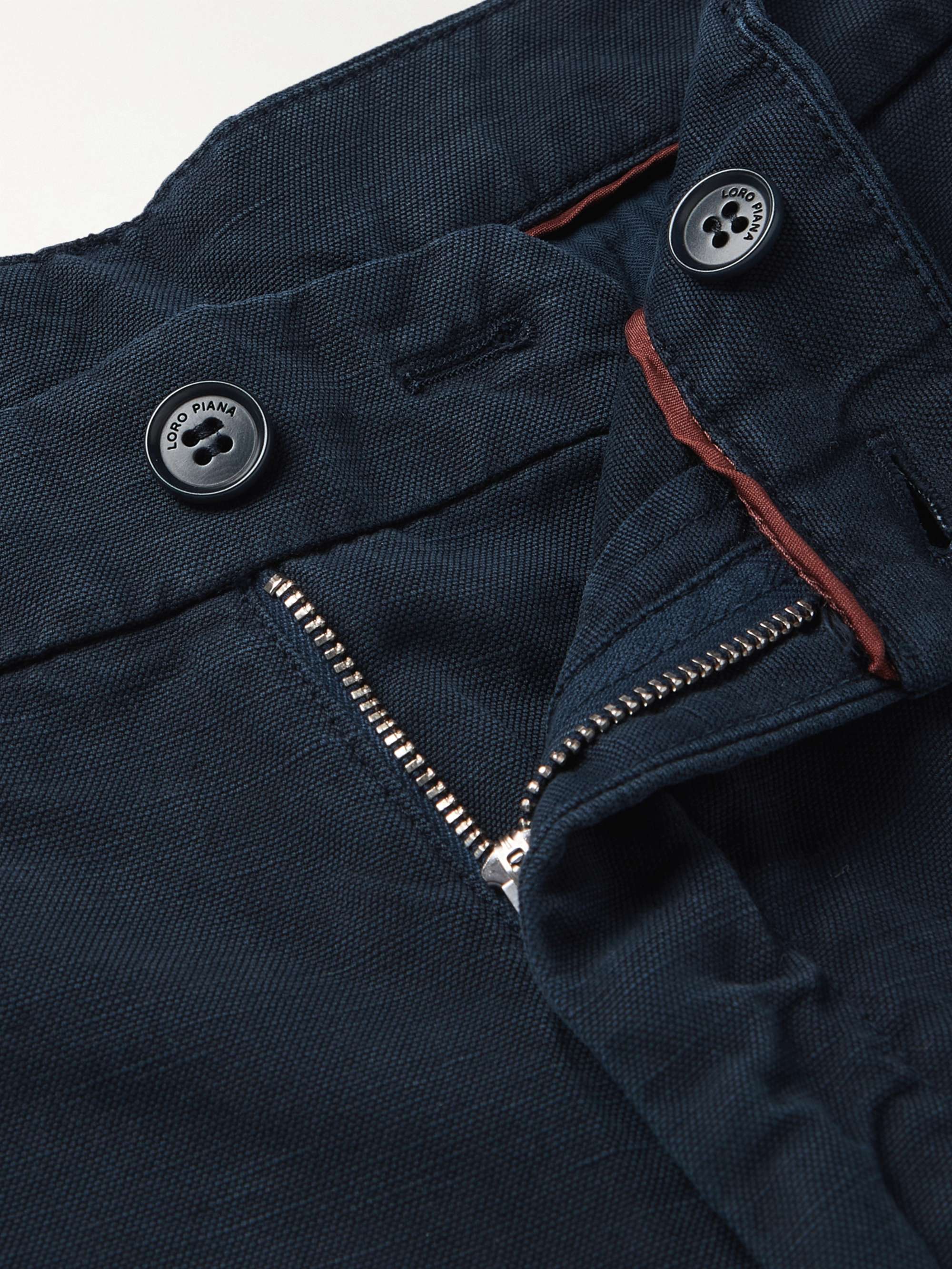 LORO PIANA Linen Bermuda Shorts