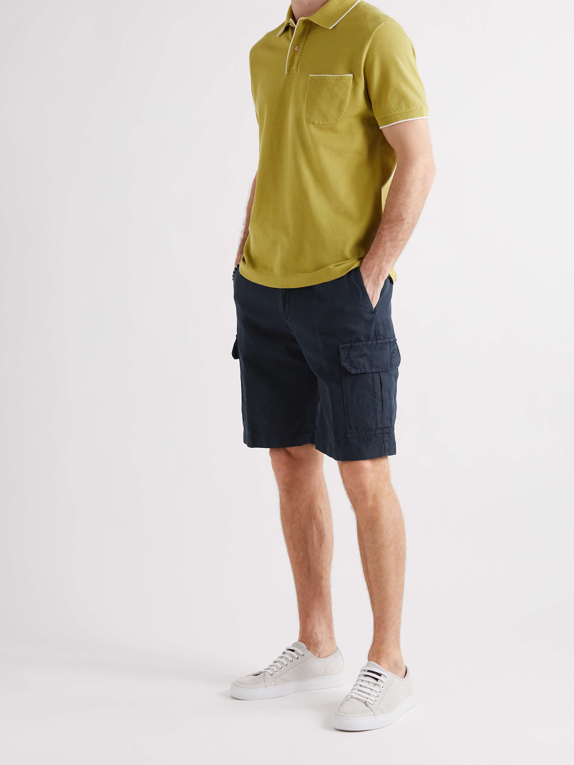 LORO PIANA Linen Bermuda Shorts