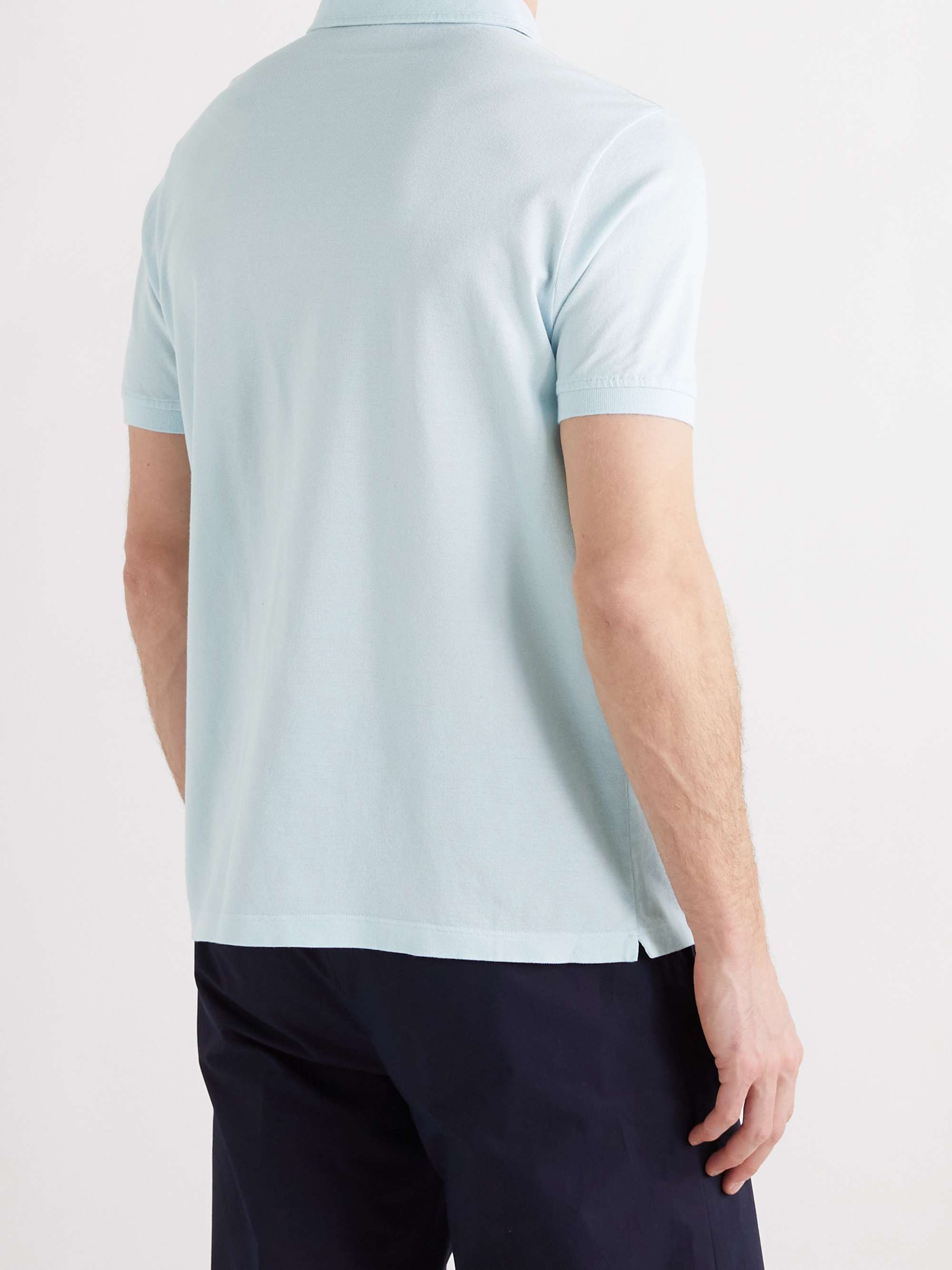 LORO PIANA Cotton-Piqué Polo Shirt