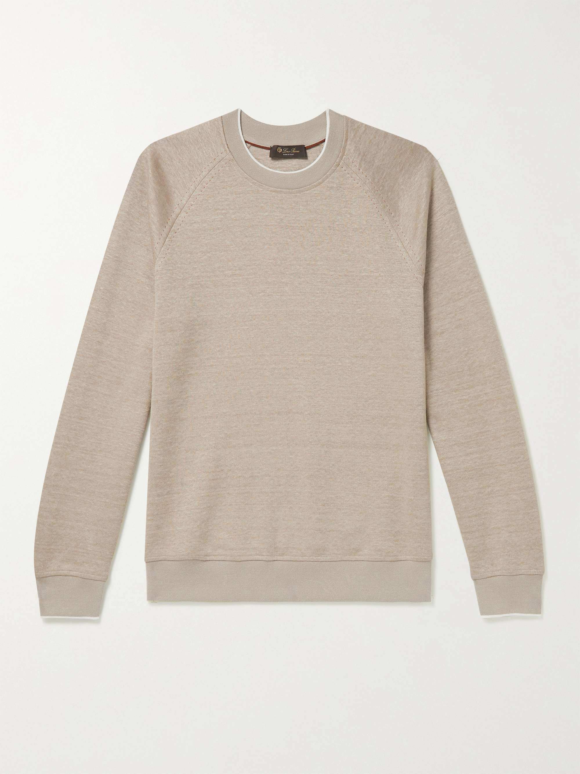 LORO PIANA Drysdale Linen-Blend Jersey Sweatshirt