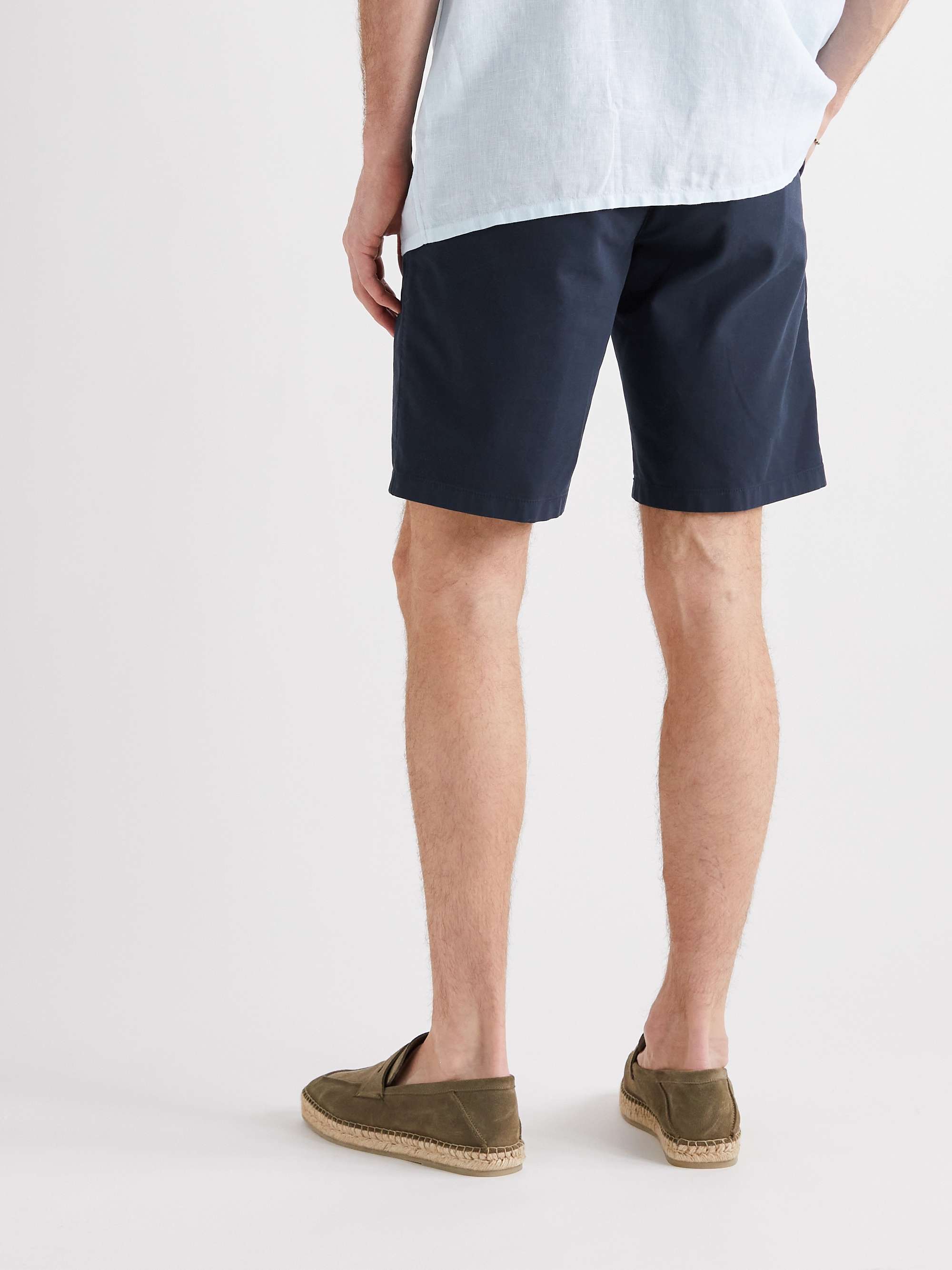 LORO PIANA Slim-Fit Stretch-Cotton Shorts