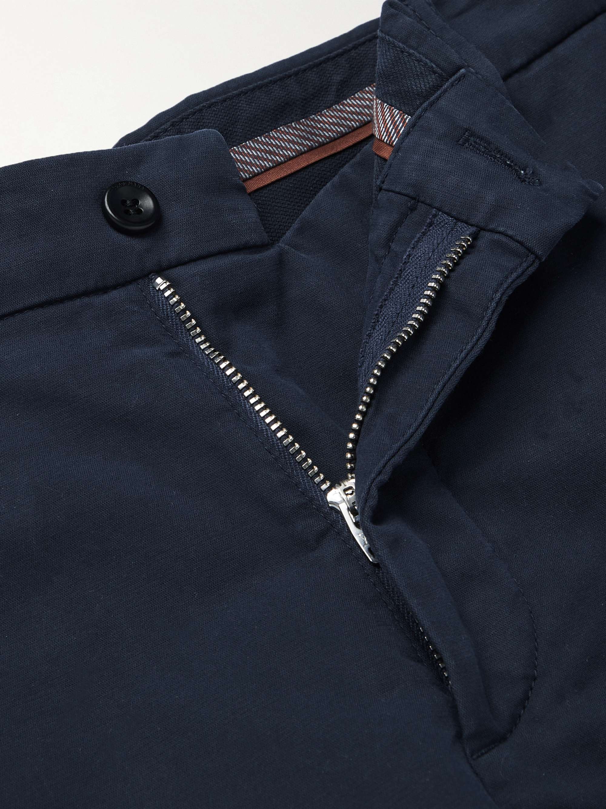 LORO PIANA Slim-Fit Stretch-Cotton Shorts