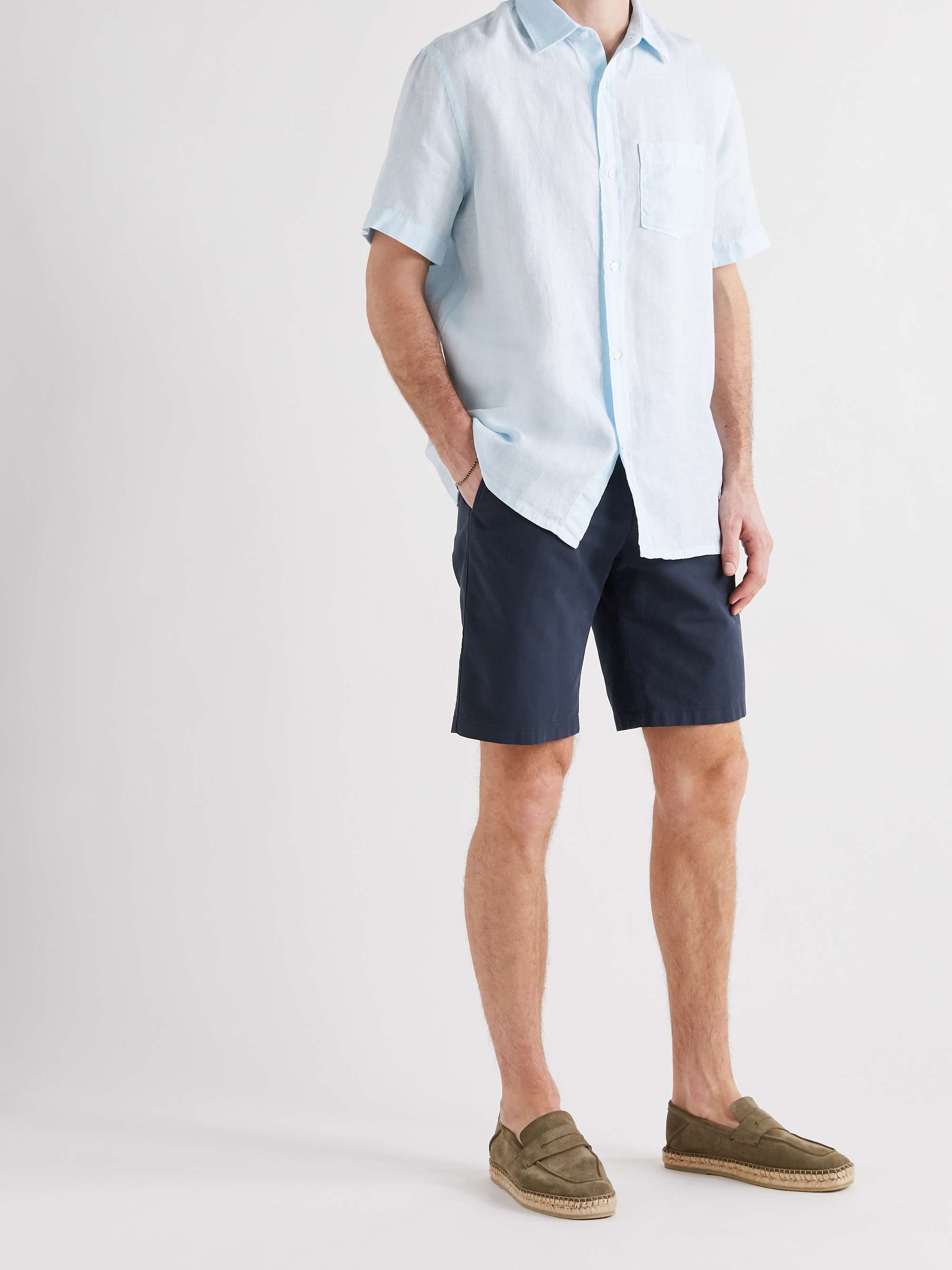 LORO PIANA Slim-Fit Stretch-Cotton Shorts