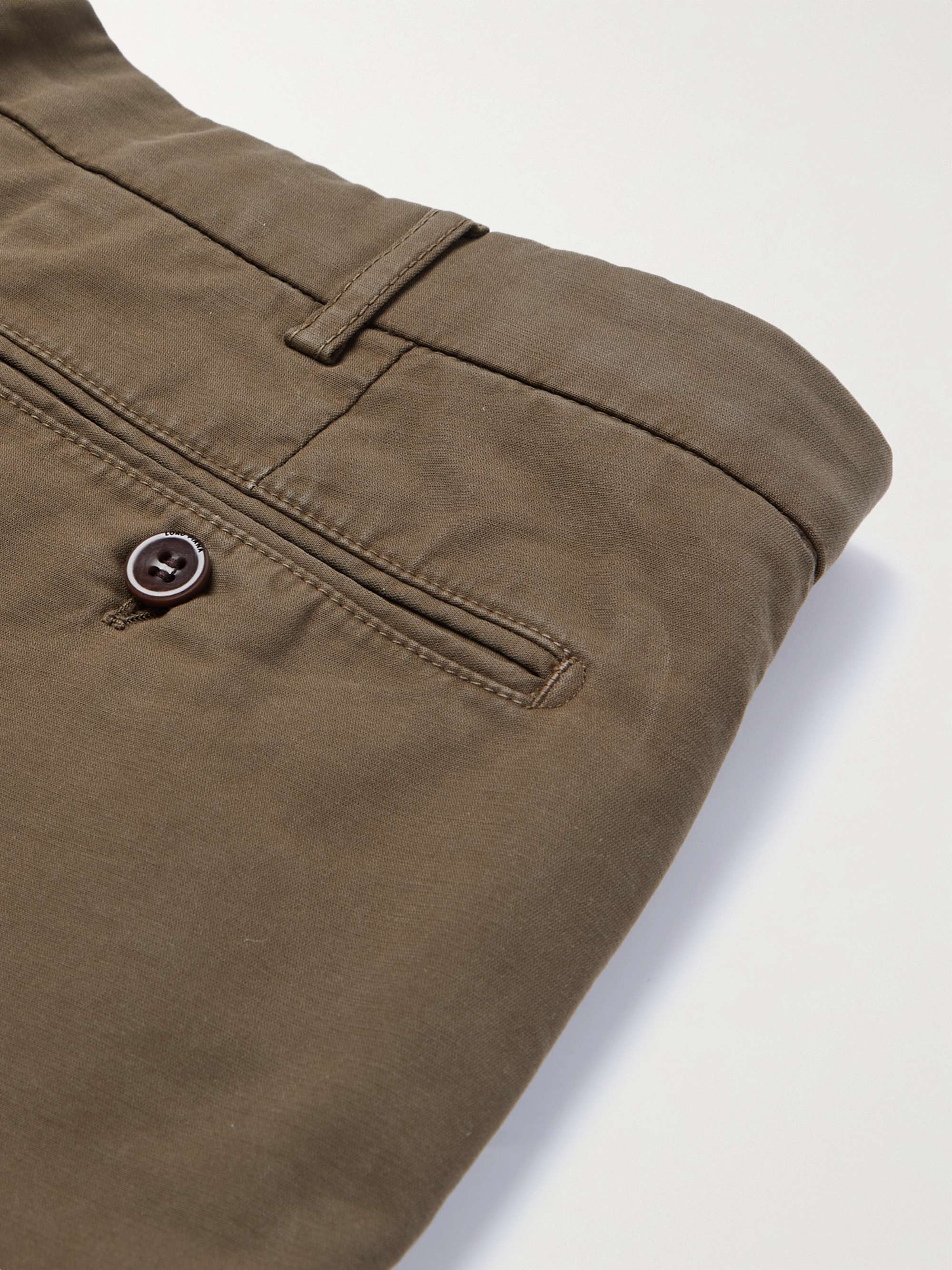LORO PIANA Slim-Fit Stretch-Cotton Shorts