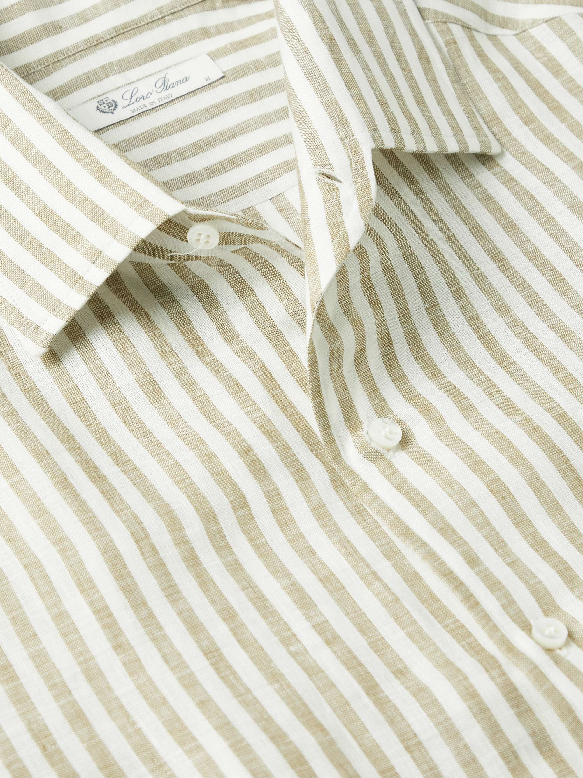 LORO PIANA Striped Linen Shirt