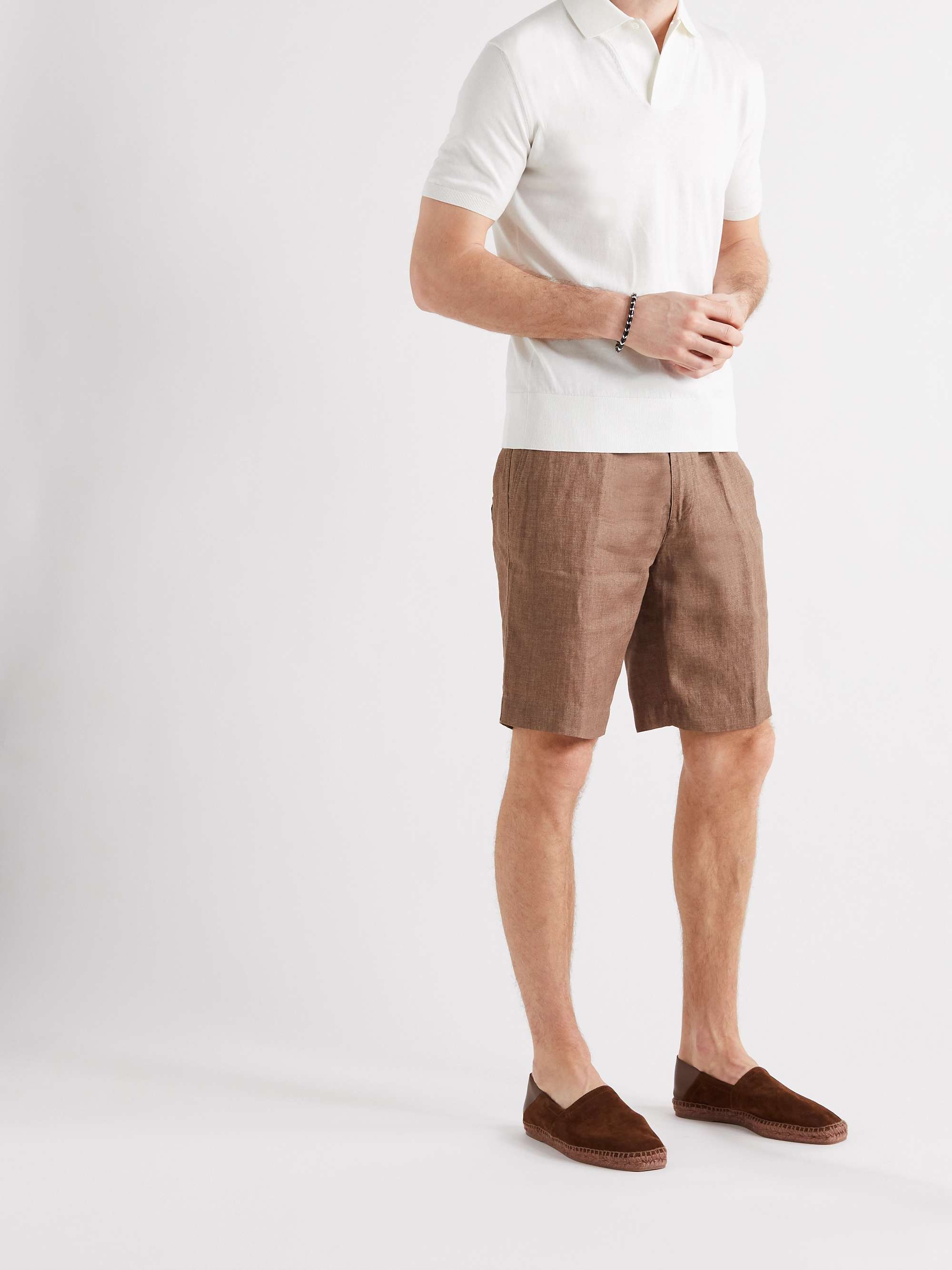 LORO PIANA Slim-Fit Cotton and Silk-Blend Polo Shirt