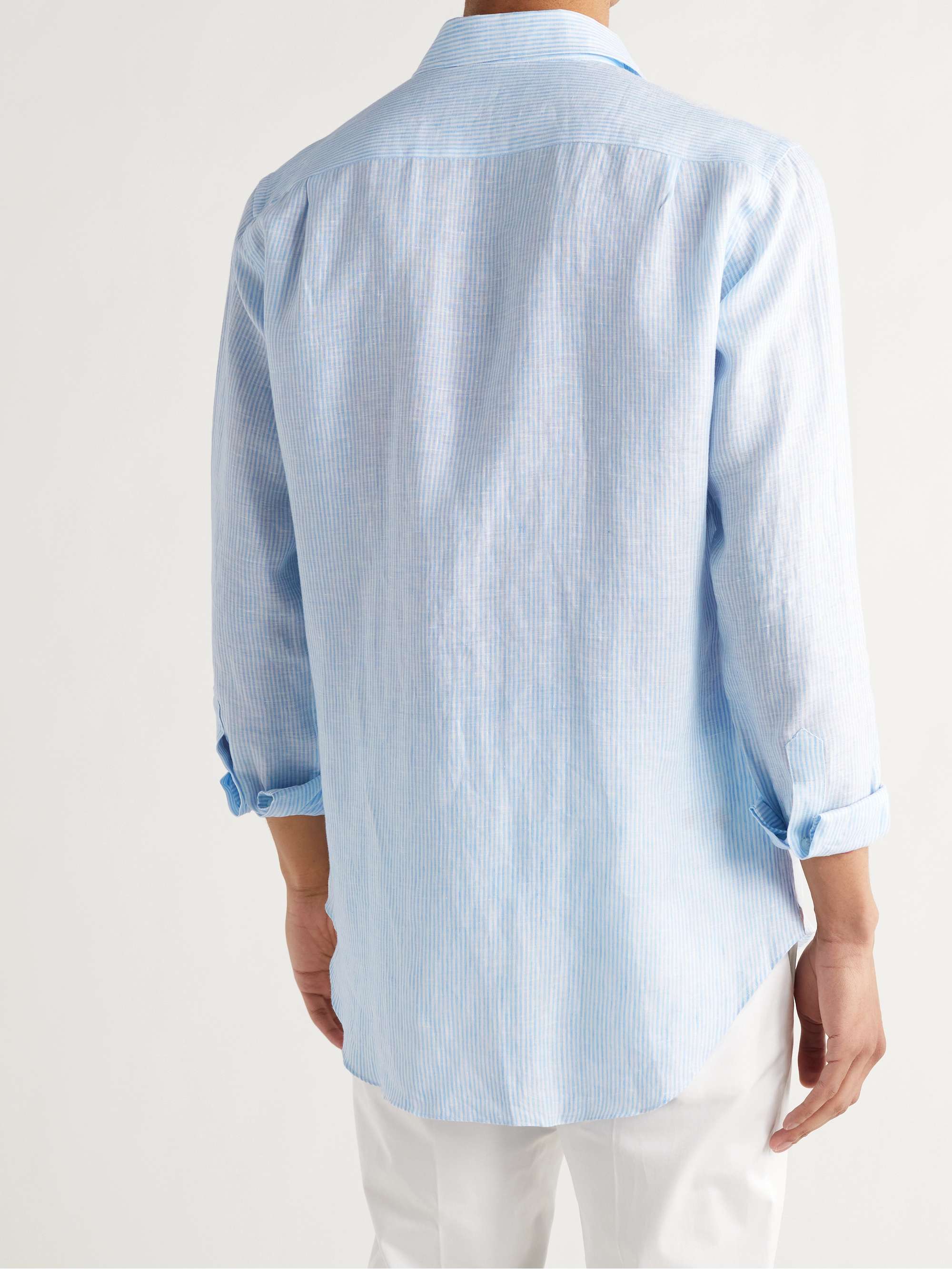 LORO PIANA Striped Linen Shirt