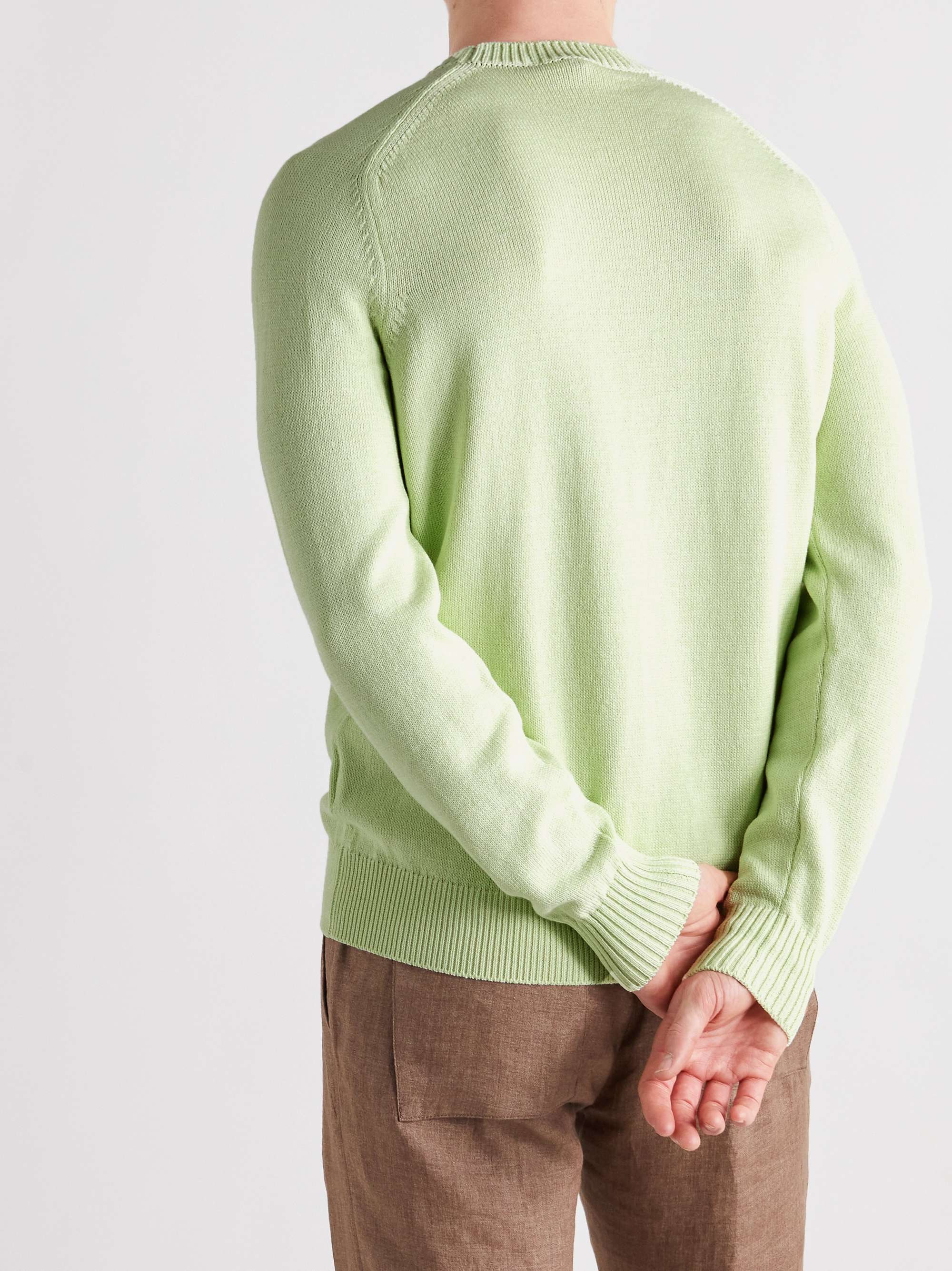 LORO PIANA Cotton and Silk-Blend Sweater