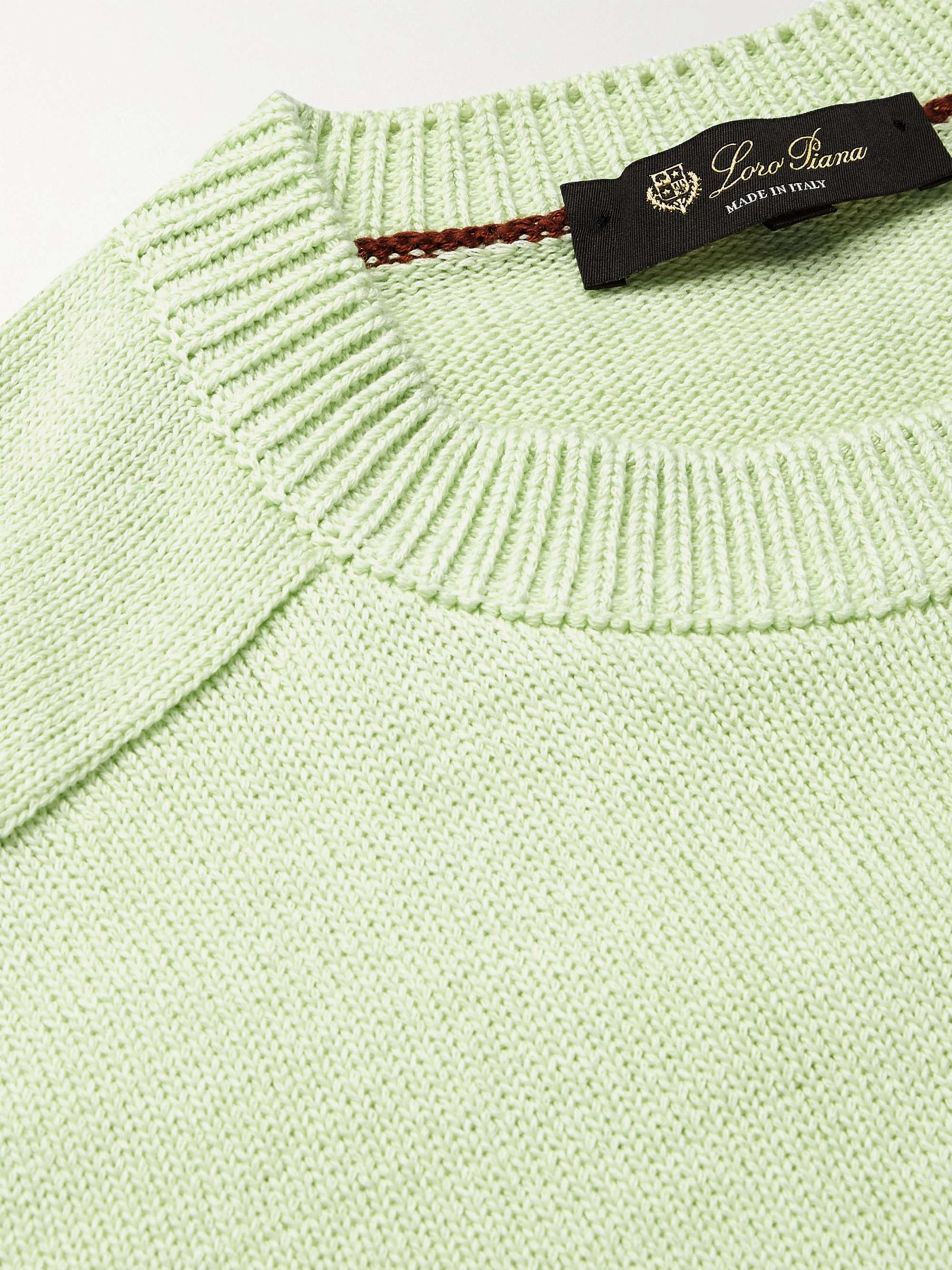LORO PIANA Cotton and Silk-Blend Sweater