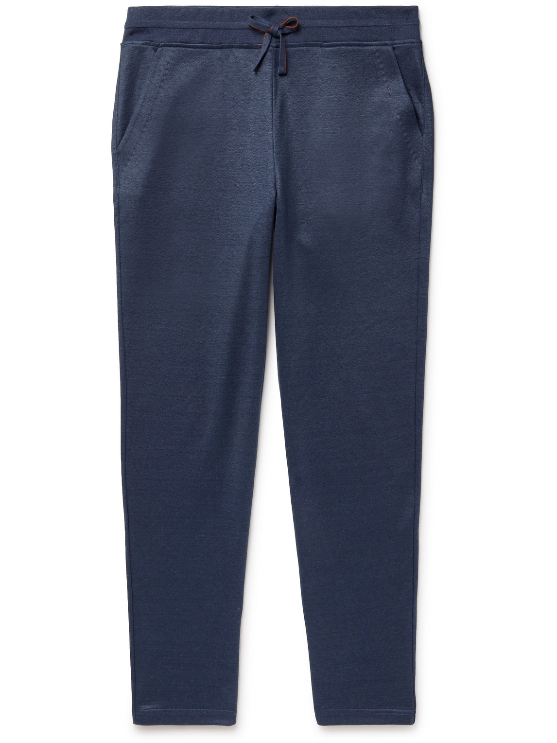 Loro Piana - Tapered Stretch Linen-Blend Sweatpants - Men - Blue - XS