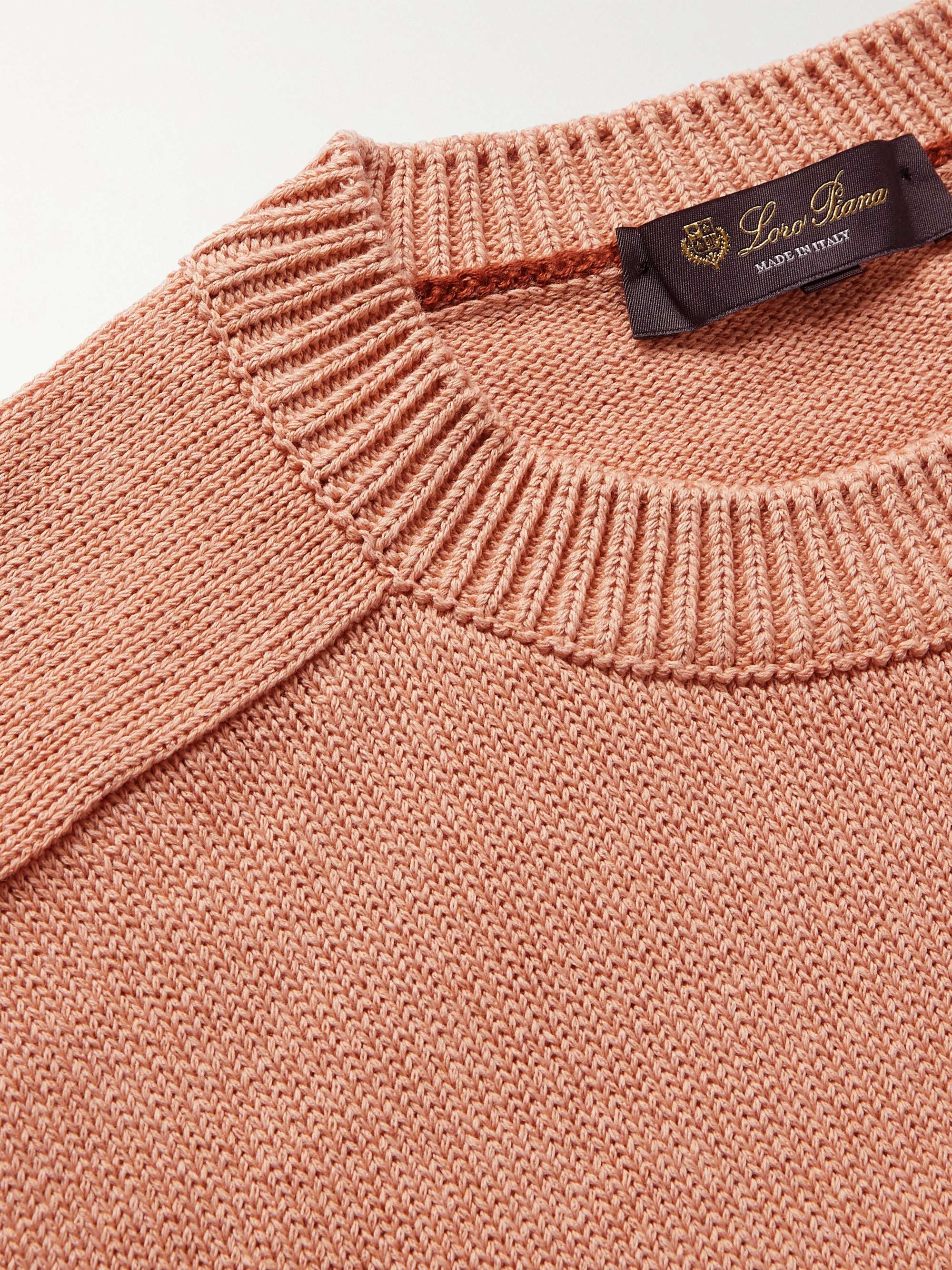 LORO PIANA Cotton and Silk-Blend Sweater