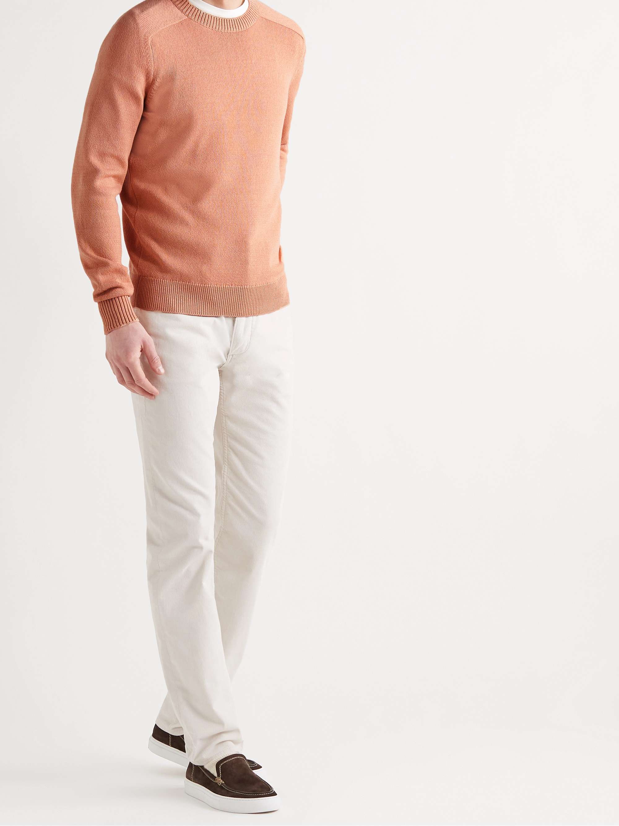 LORO PIANA Cotton and Silk-Blend Sweater