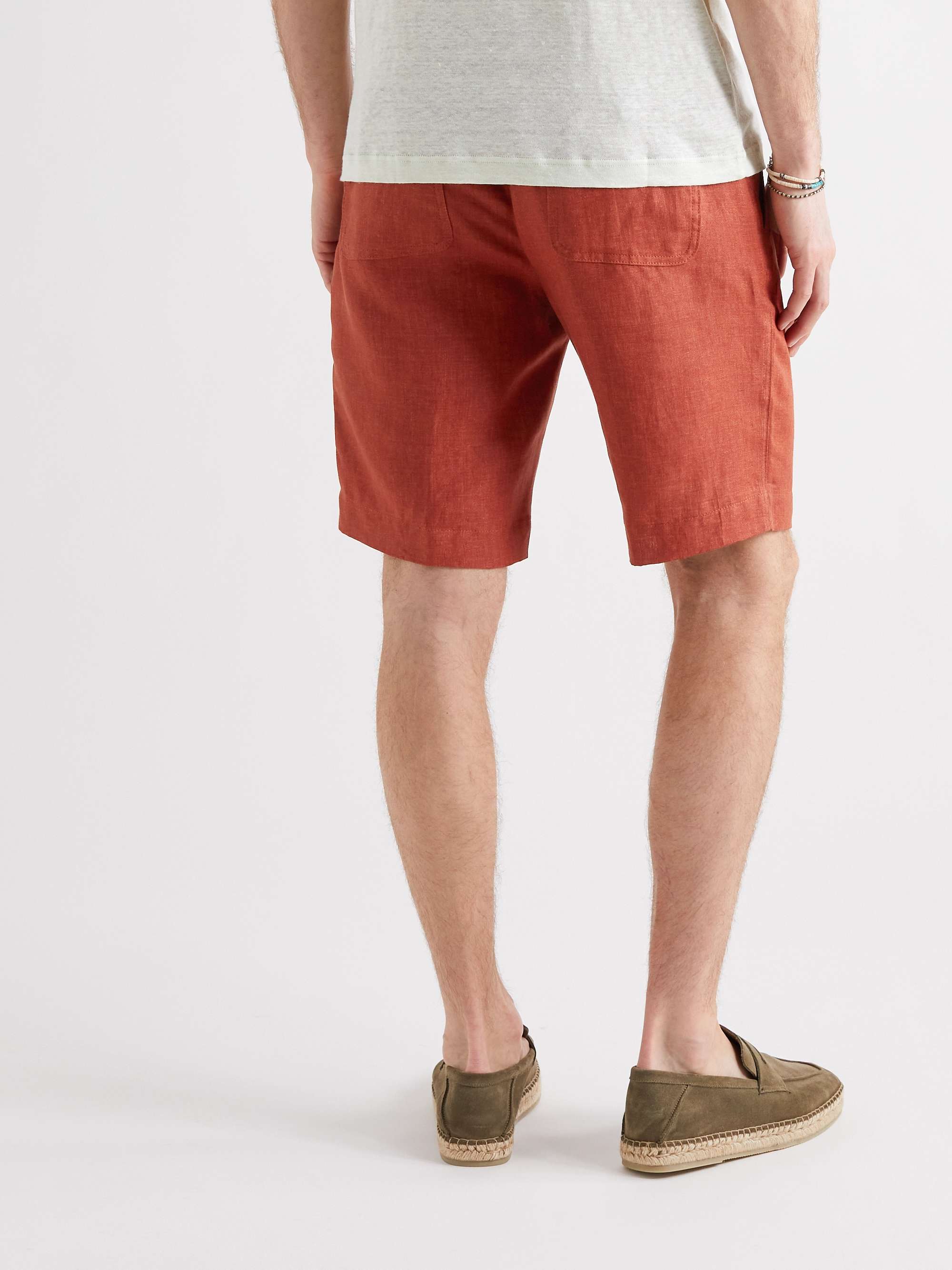 LORO PIANA Slim-Fit Linen Drawstring Bermuda Shorts
