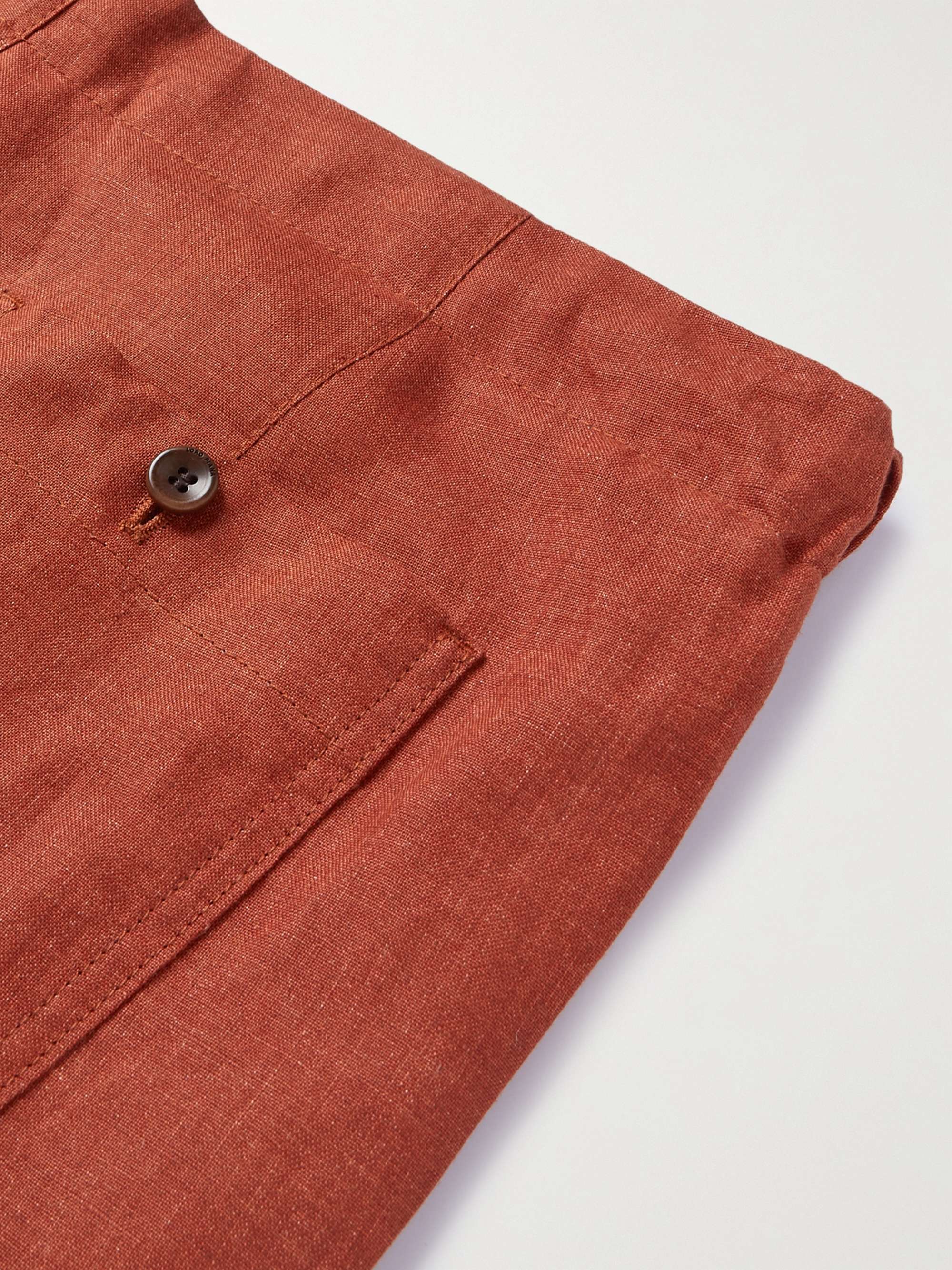 LORO PIANA Slim-Fit Linen Drawstring Bermuda Shorts