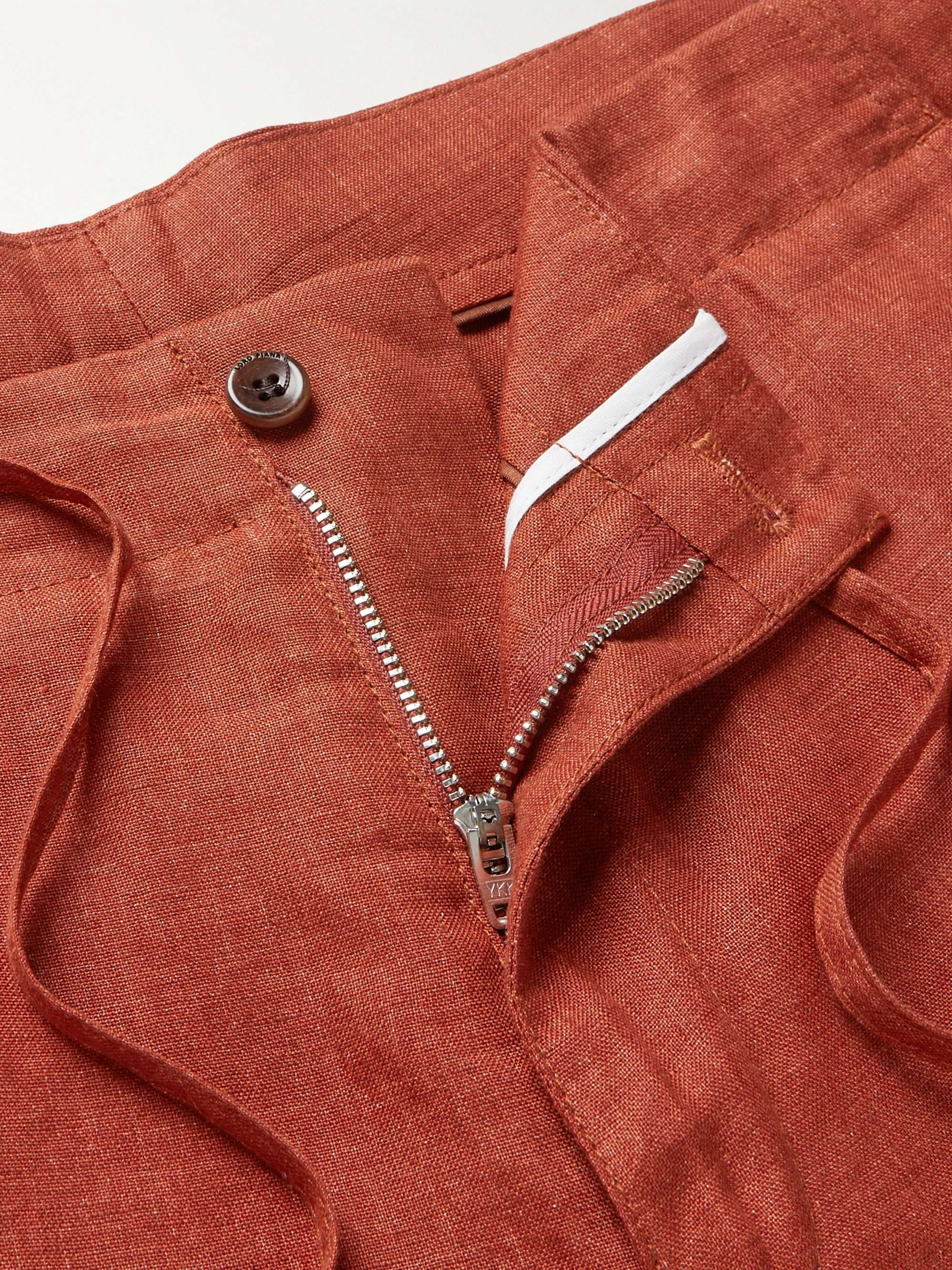 LORO PIANA Slim-Fit Linen Drawstring Bermuda Shorts