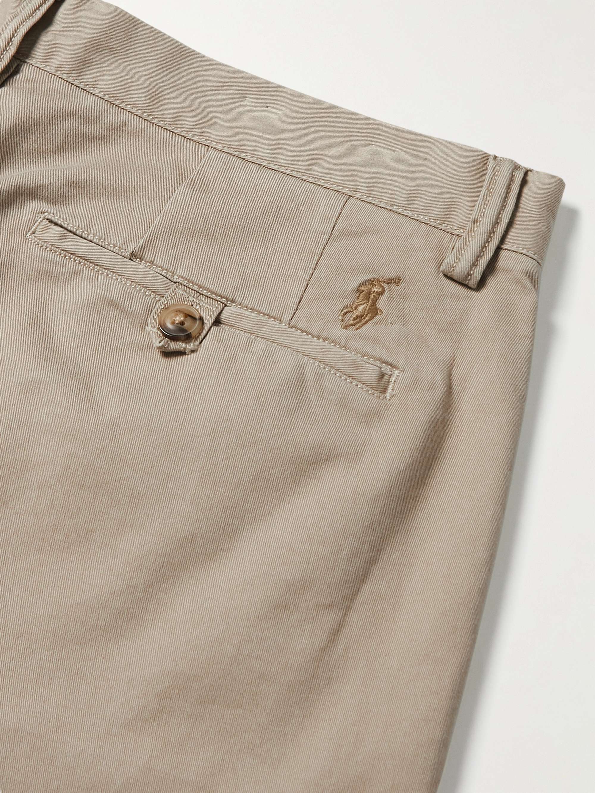 POLO RALPH LAUREN Brushed Stretch-Cotton Twill Chino Shorts