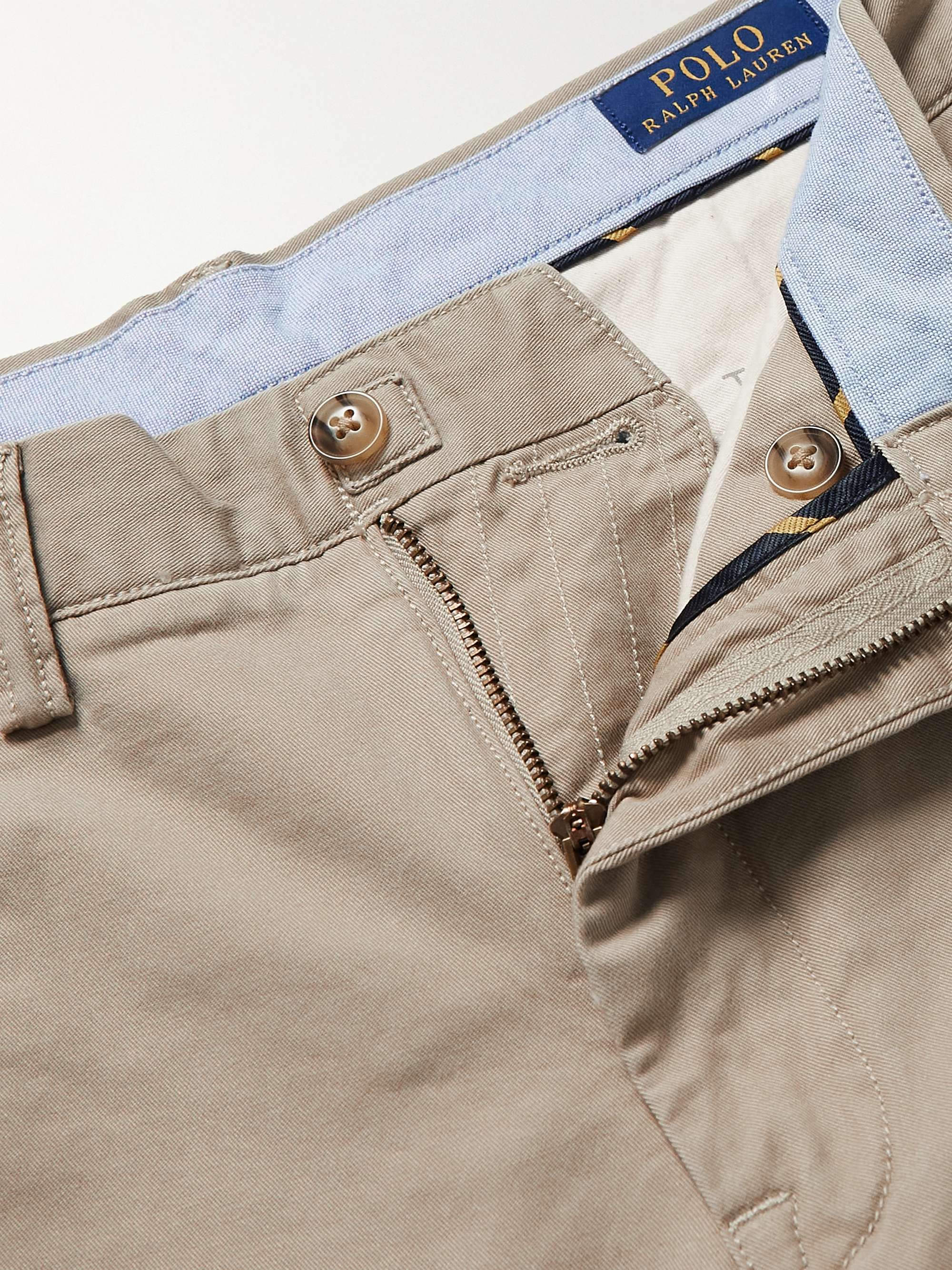POLO RALPH LAUREN Brushed Stretch-Cotton Twill Chino Shorts