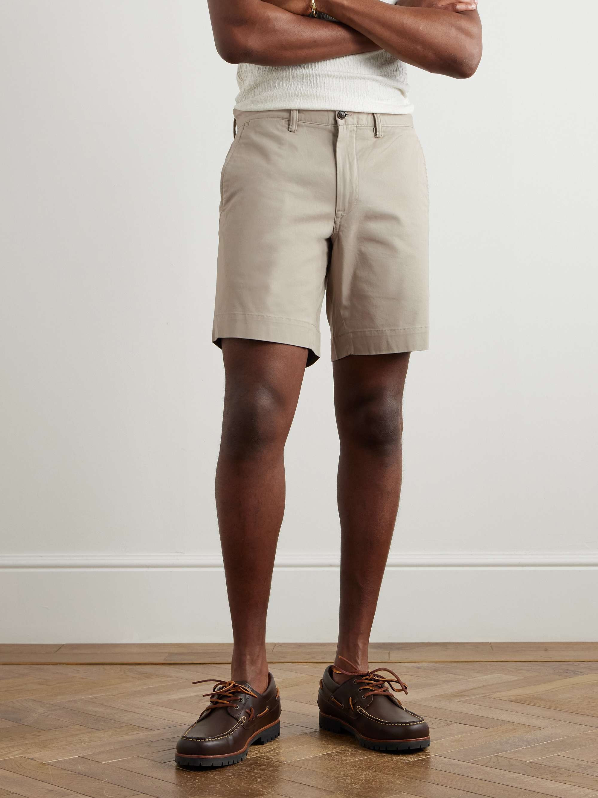 POLO RALPH LAUREN Brushed Stretch-Cotton Twill Chino Shorts