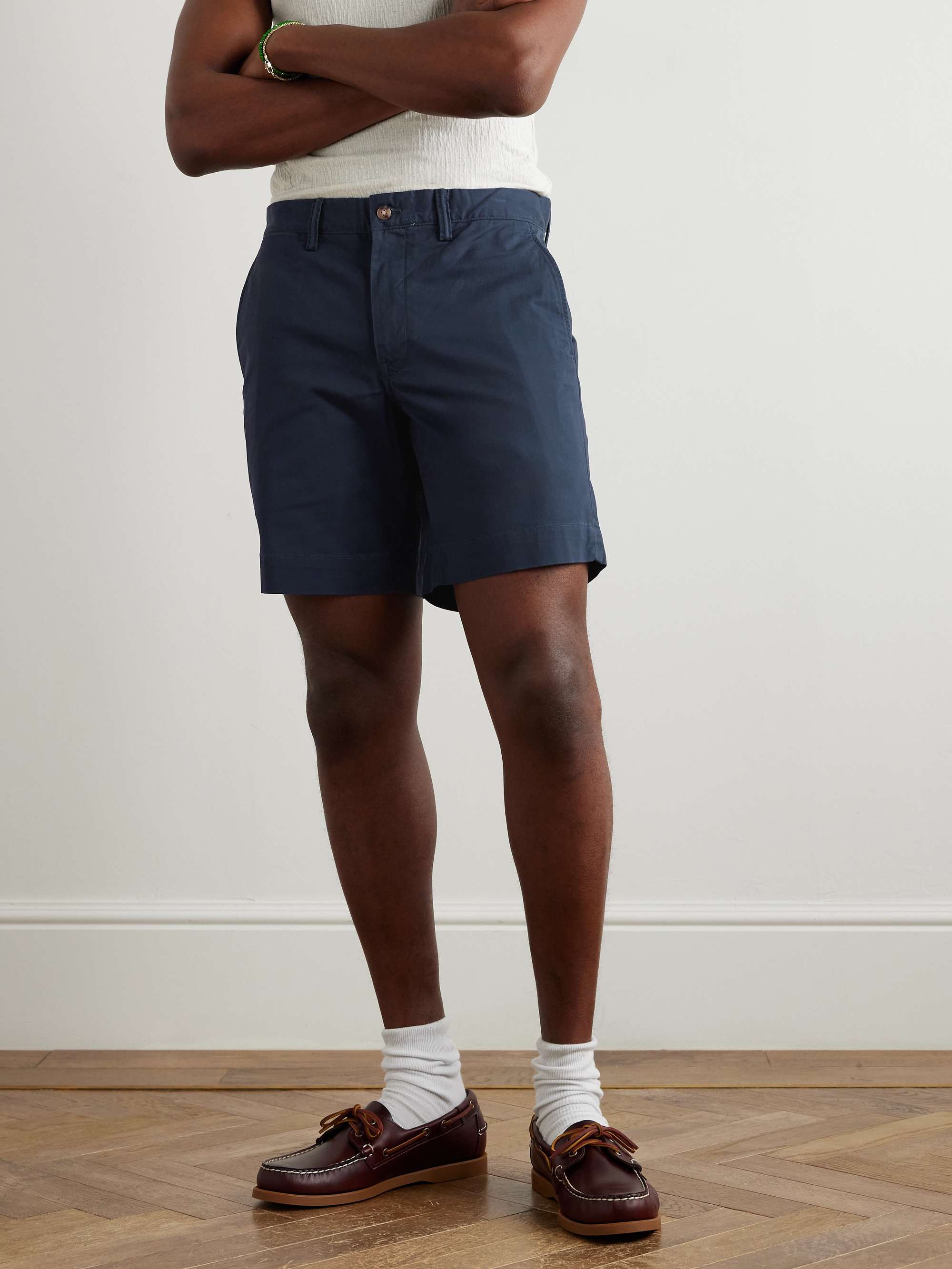 POLO RALPH LAUREN Brushed Stretch-Cotton Twill Chino Shorts
