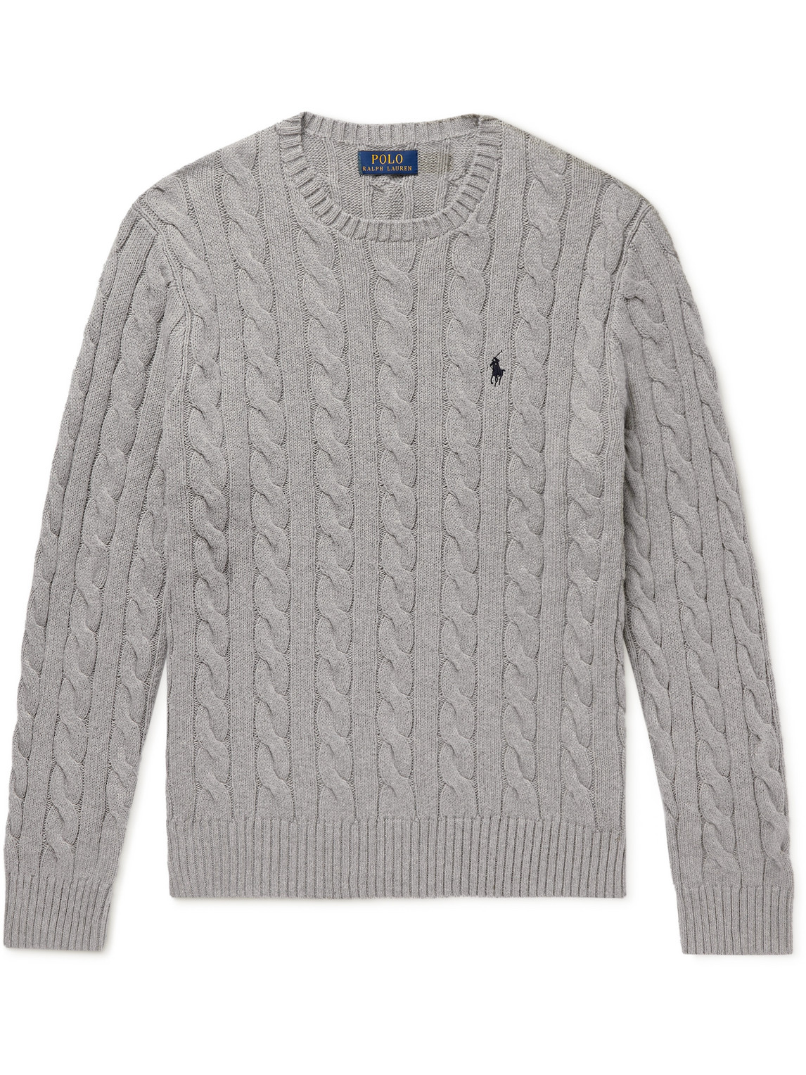 Polo Ralph Lauren - Cable-Knit Cotton Sweater - Men - Gray - XL for Men