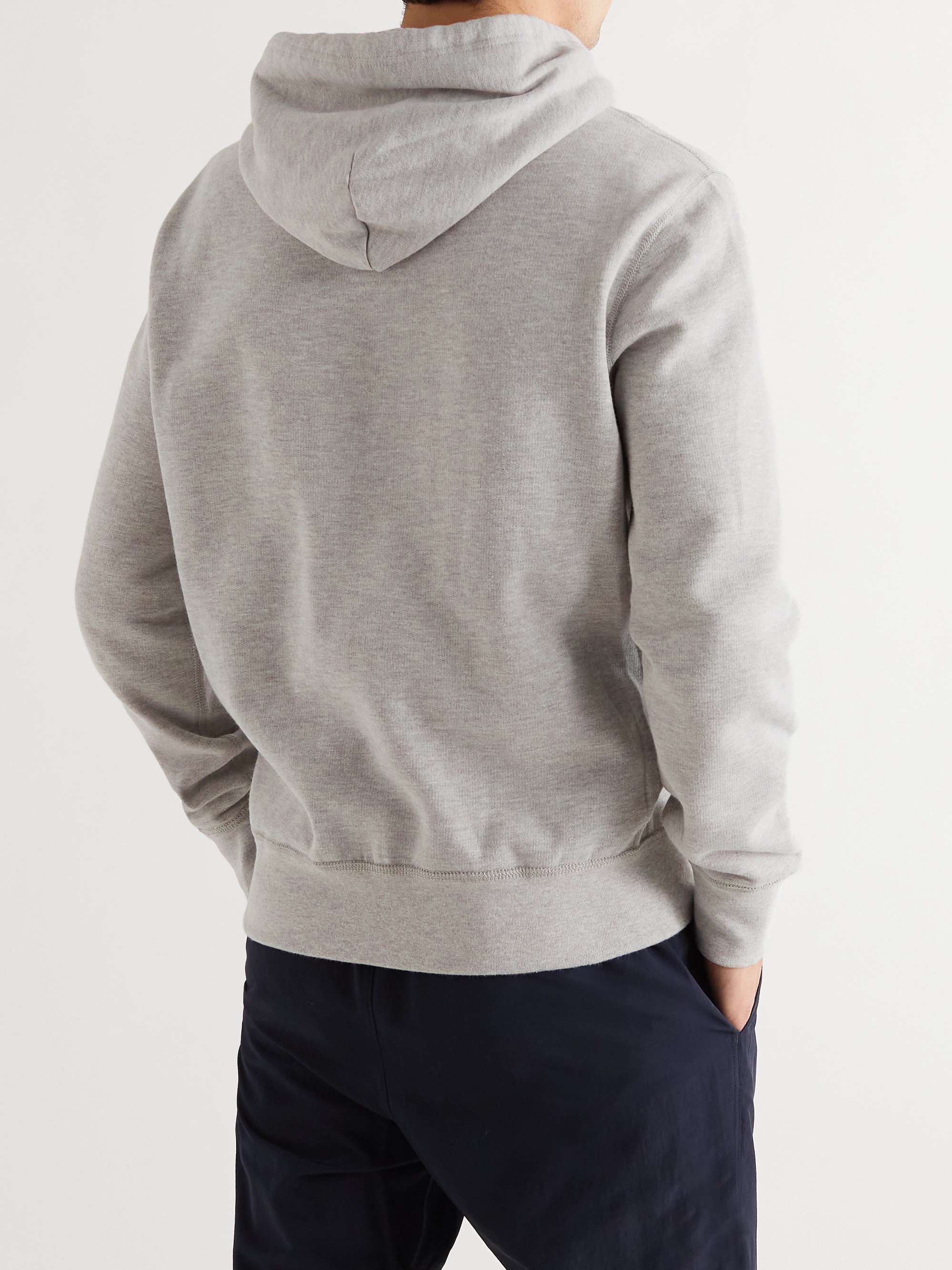 POLO RALPH LAUREN Logo-Embroidered Cotton-Blend Jersey Hoodie