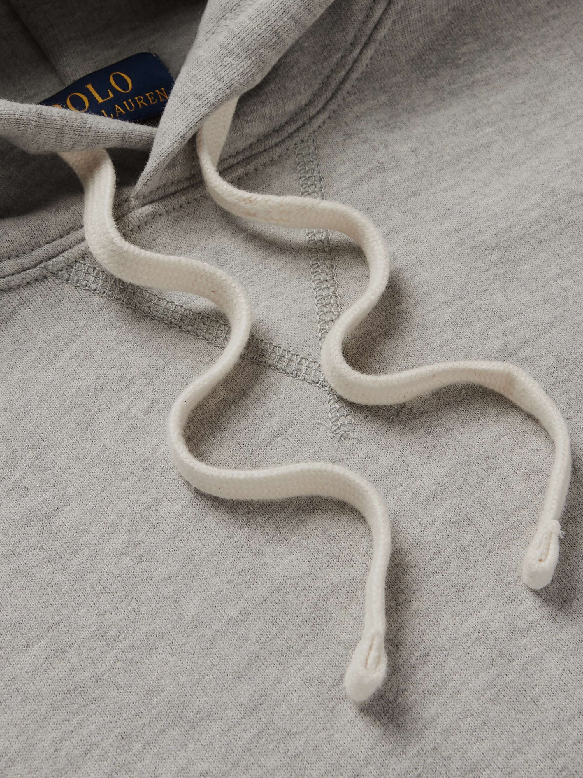 POLO RALPH LAUREN Logo-Embroidered Cotton-Blend Jersey Hoodie