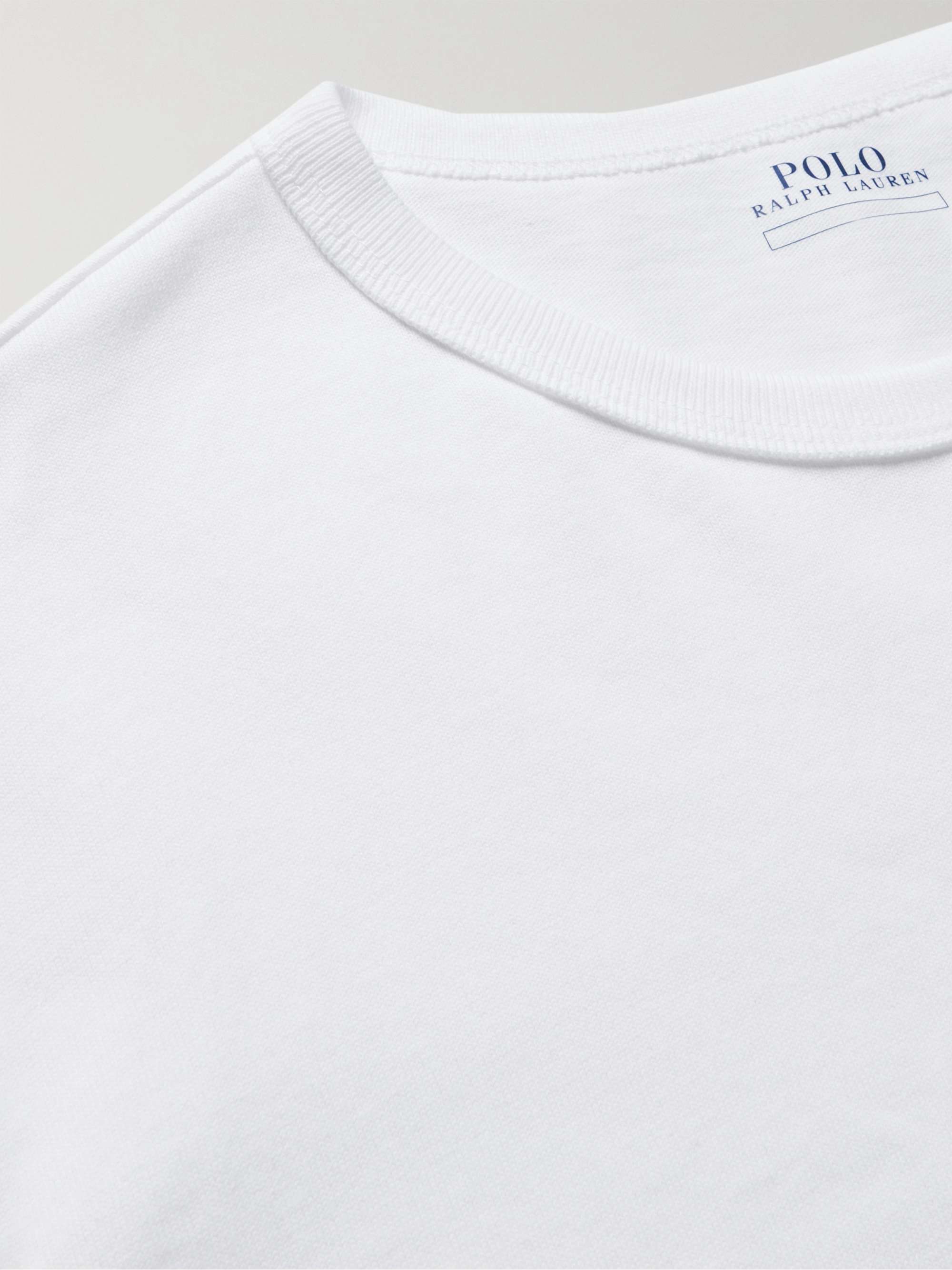 POLO RALPH LAUREN Logo-Embroidered Cotton-Jersey T-Shirt