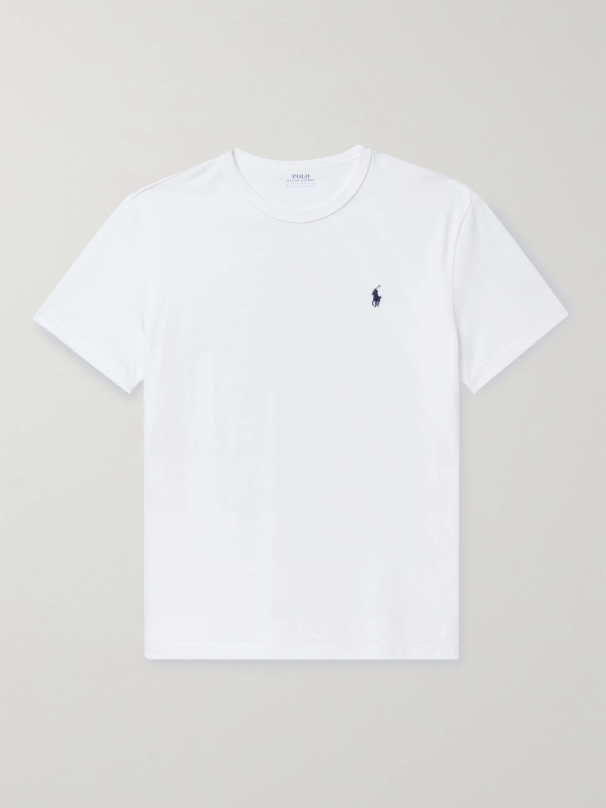 POLO RALPH LAUREN Logo-Embroidered Cotton-Jersey T-Shirt for Men | MR PORTER