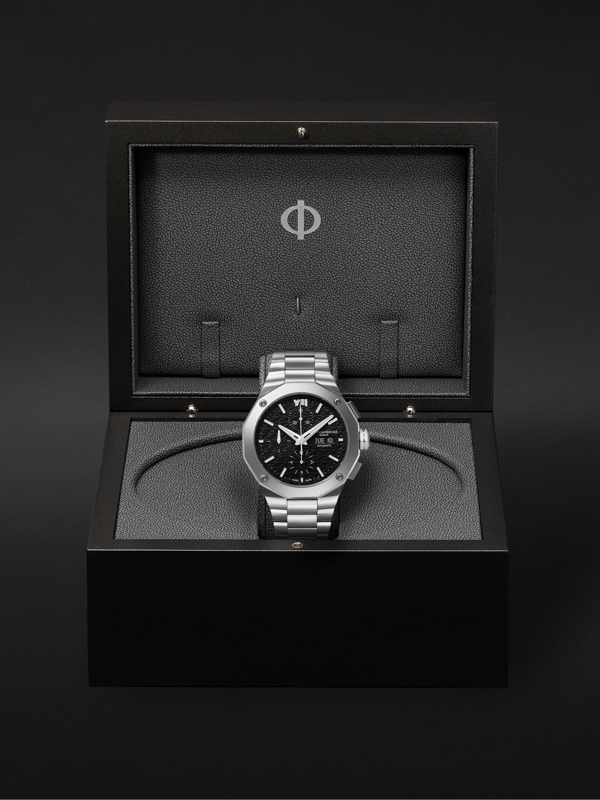 BAUME & MERCIER Riviera Automatic Chronograph 43mm Stainless Steel Watch, Ref. No. M0A10624