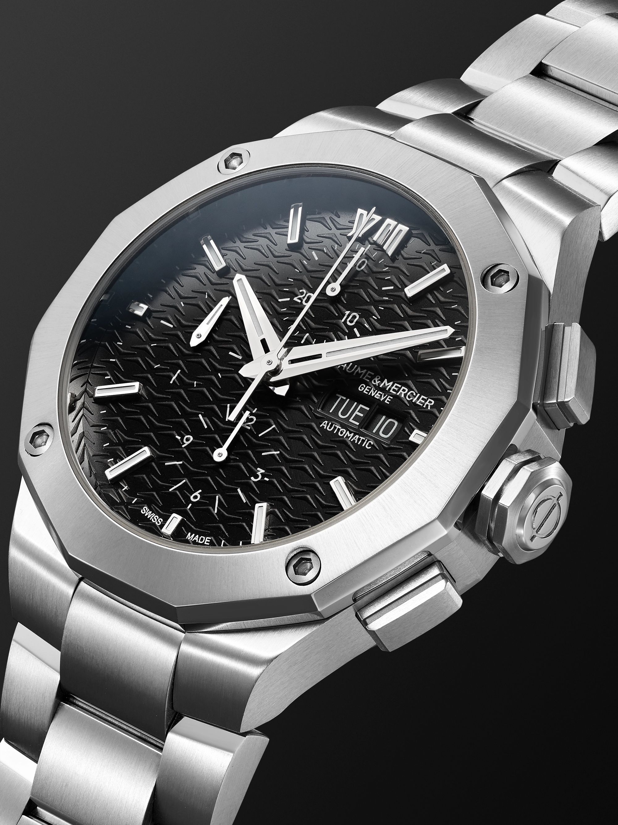 BAUME & MERCIER Riviera Automatic Chronograph 43mm Stainless Steel Watch, Ref. No. M0A10624