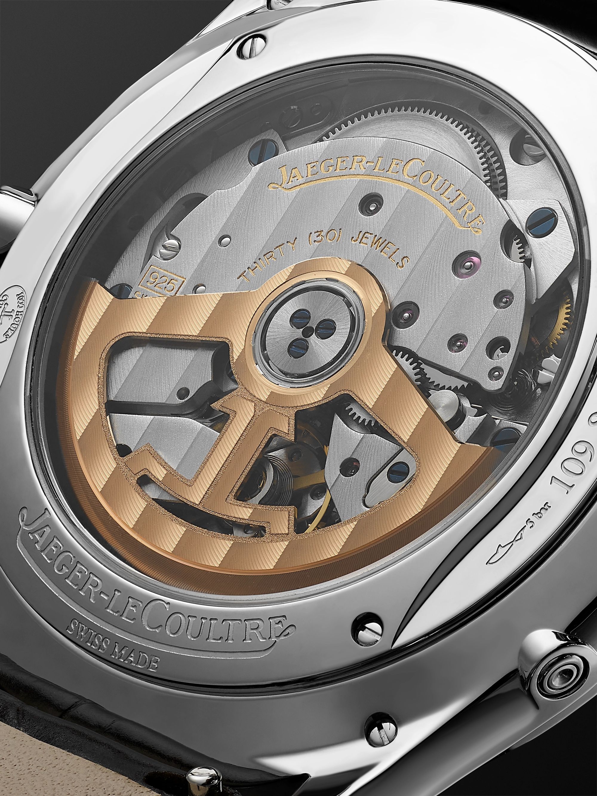 JAEGER-LECOULTRE Master Ultra Thin Automatic Moon-Phase 39mm Stainless Steel and Alligator Watch, Ref. No. 1368471