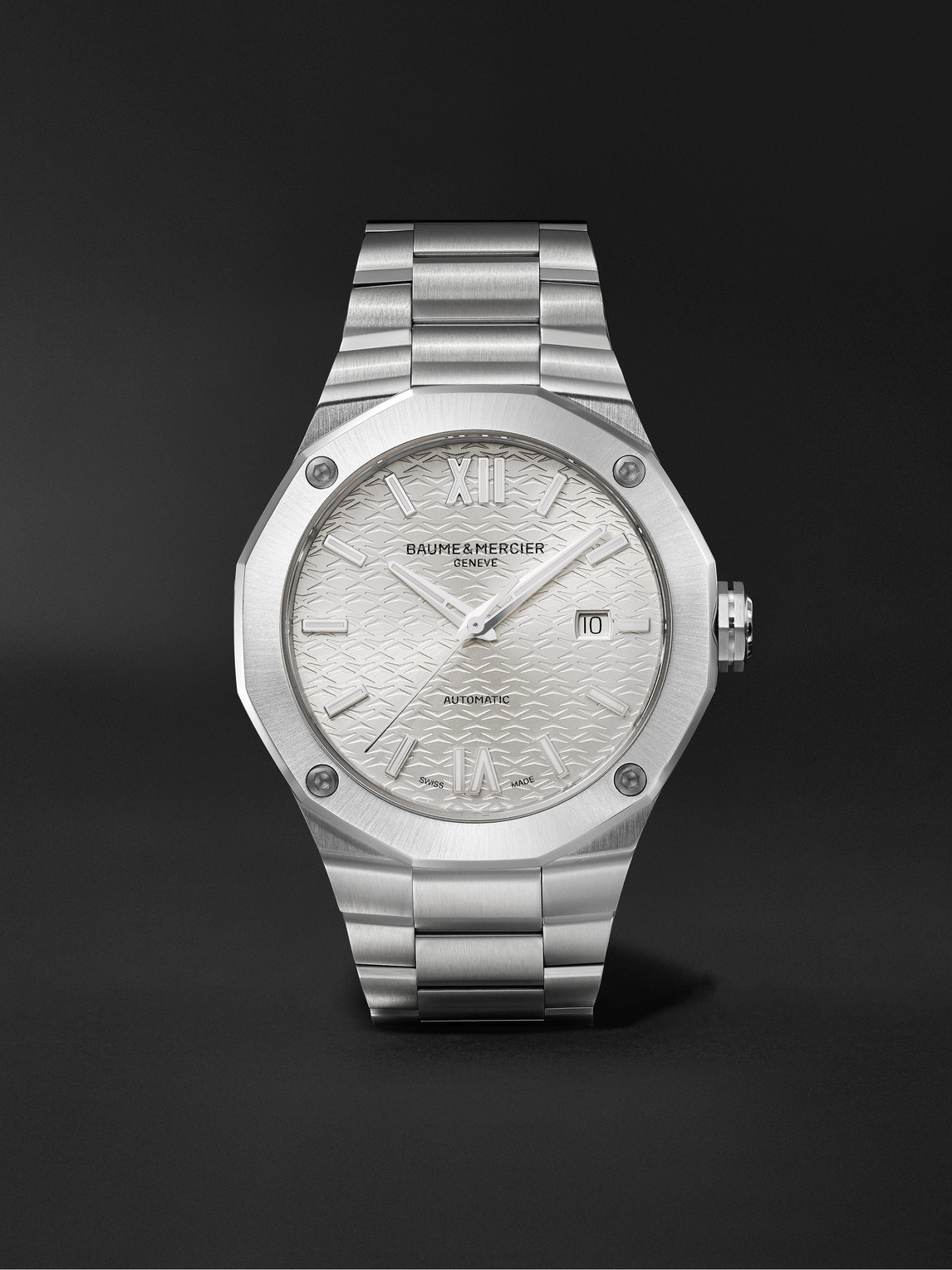 Baume & Mercier Riviera Automatic 42mm Stainless Steel Watch, Ref. No. M0a10622 In Silver