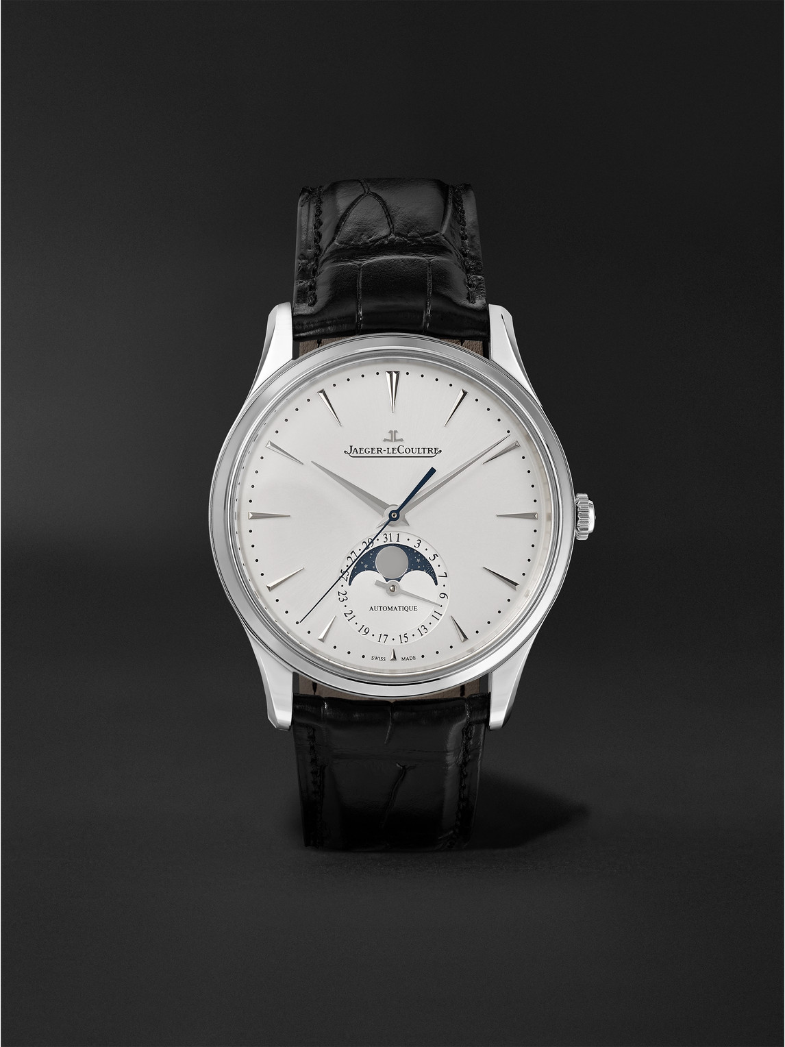 Master Ultra Thin Automatic Moon-Phase Stainless Steel Watch, Ref. Q1368430