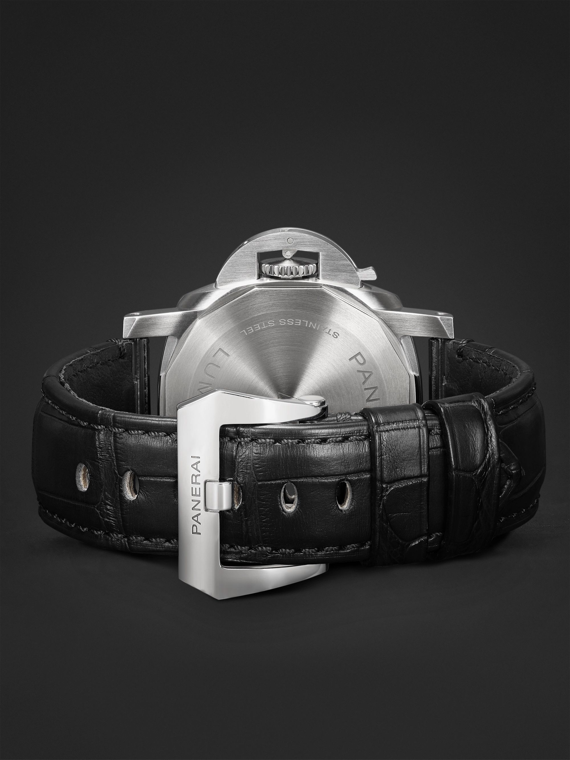 PANERAI Luminor Marina Quaranta Automatic 40mm Stainless Steel and Alligator Watch, Ref. No. PAM01272