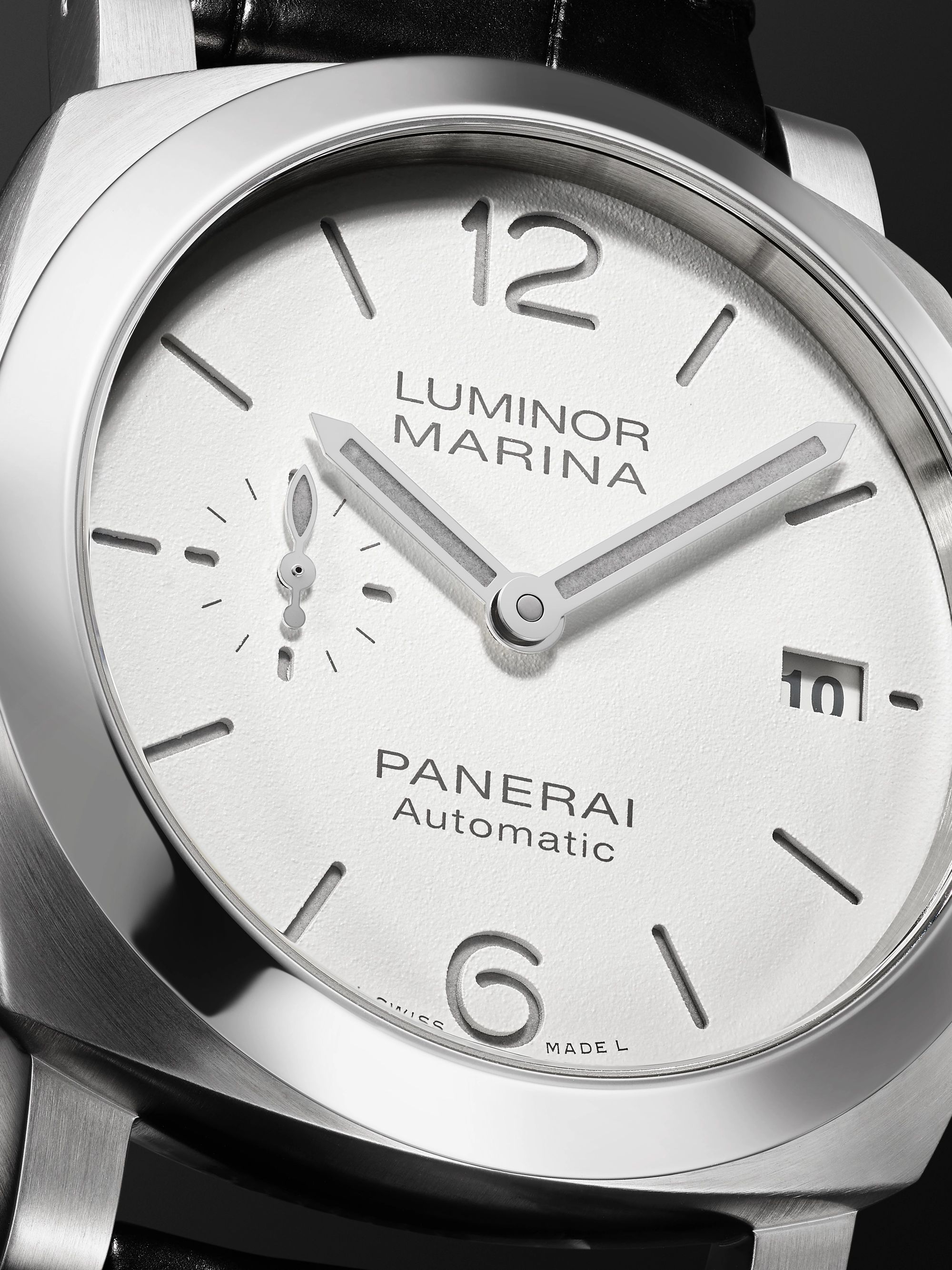 PANERAI Luminor Marina Quaranta Automatic 40mm Stainless Steel and Alligator Watch, Ref. No. PAM01271