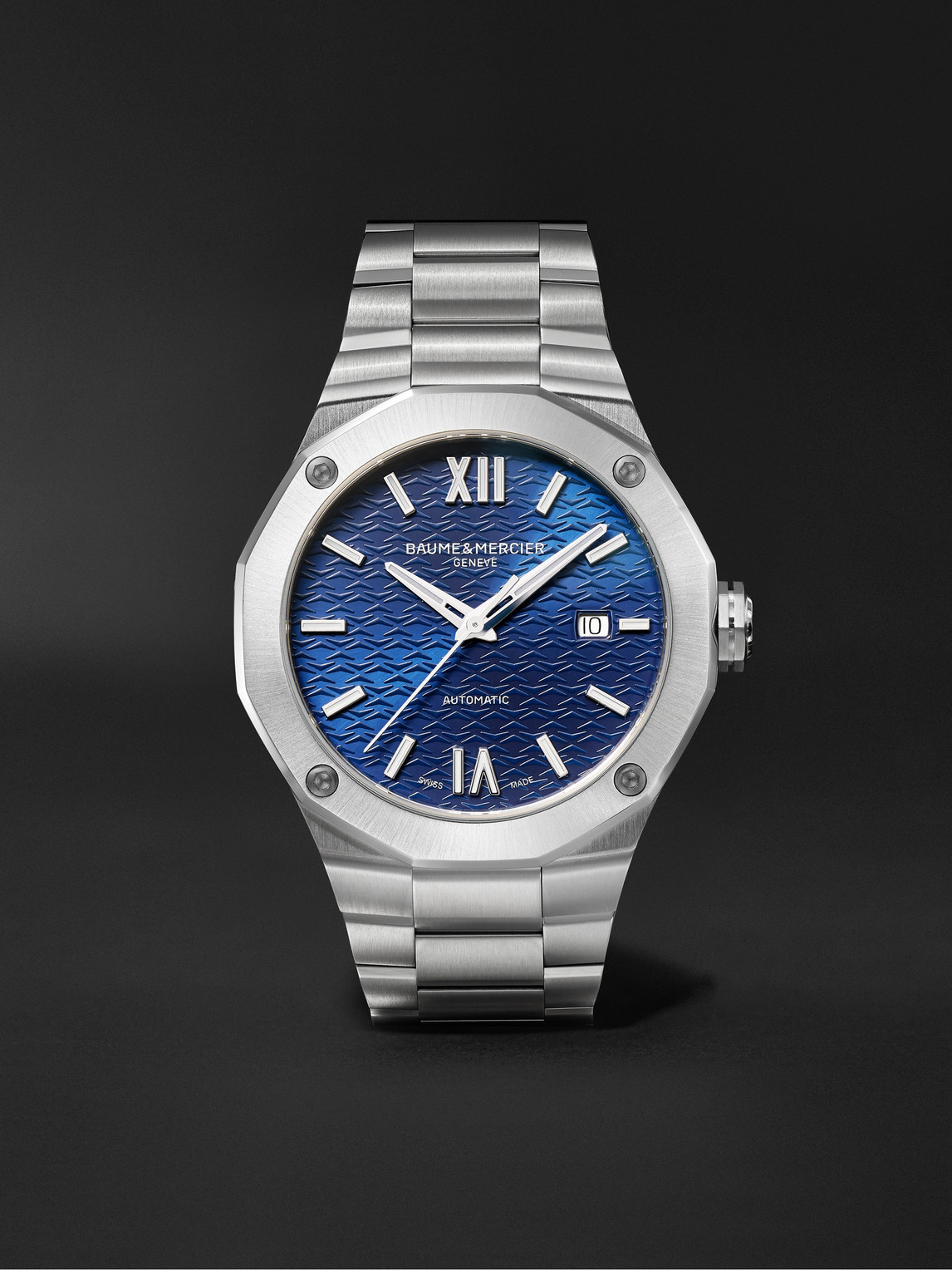 Baume & Mercier Riviera Automatic 42mm Stainless Steel Watch, Ref. No. M0a10620 In Silver