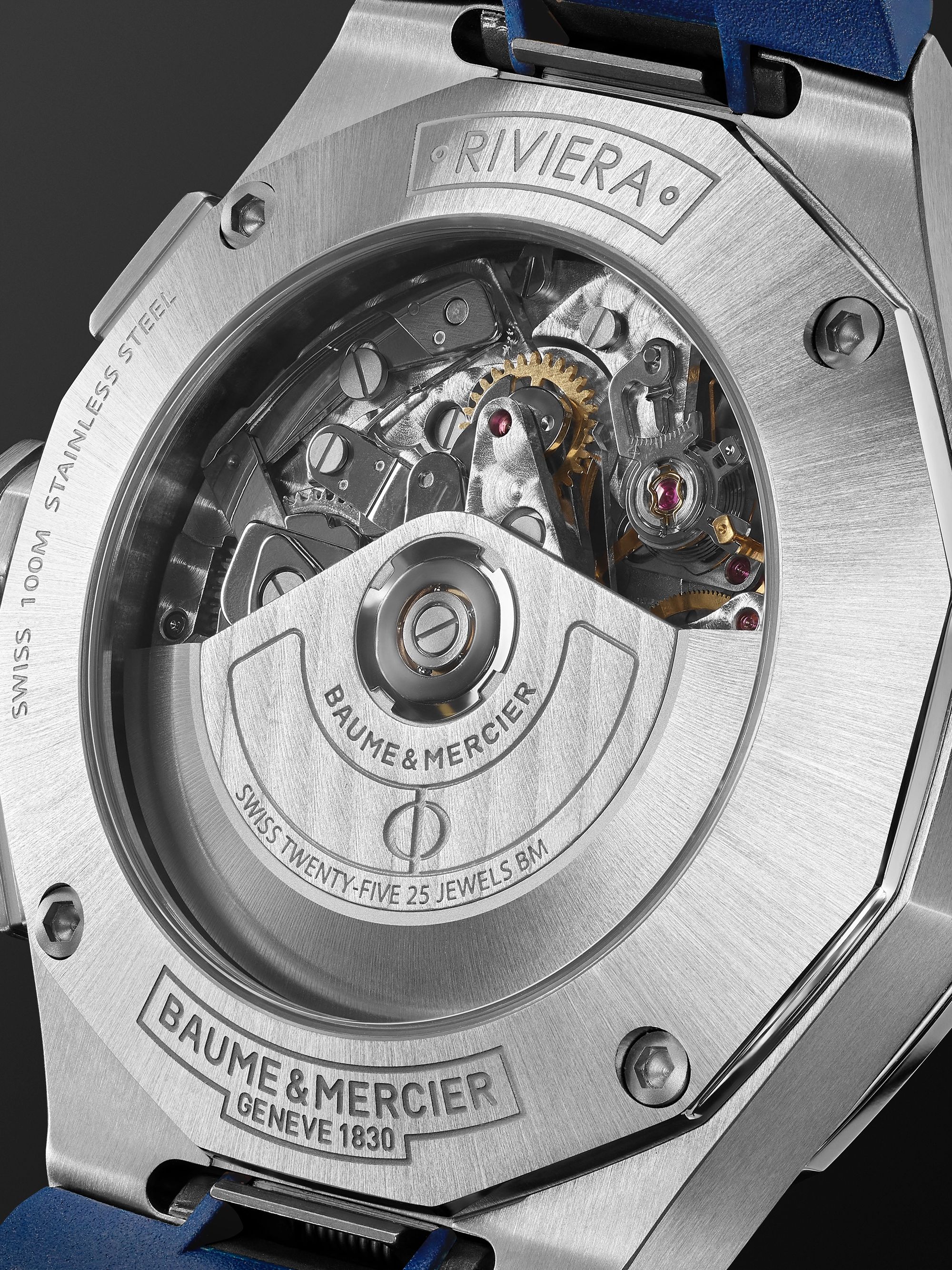 BAUME & MERCIER Riviera Baumatic Automatic Chronograph 43mm Stainless Steel and Rubber Watch, Ref. No. M0A10623